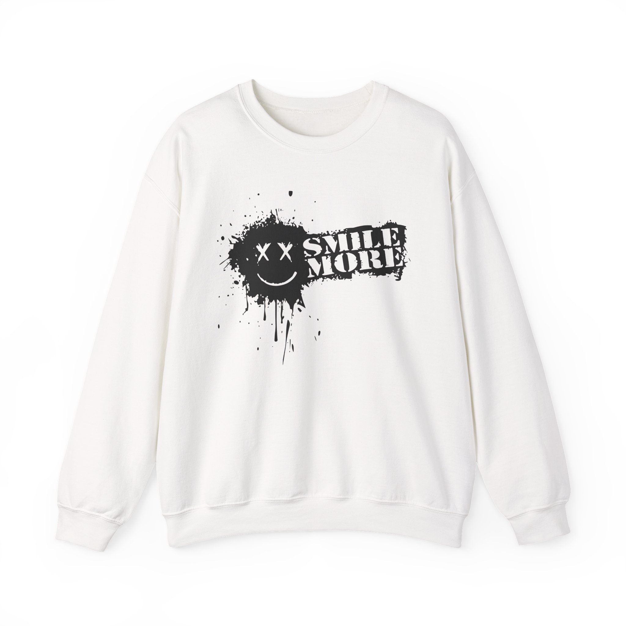 Roman Atwood Smile More Splatter Unisex Heavy Blend™ Crewneck Sweatshirt