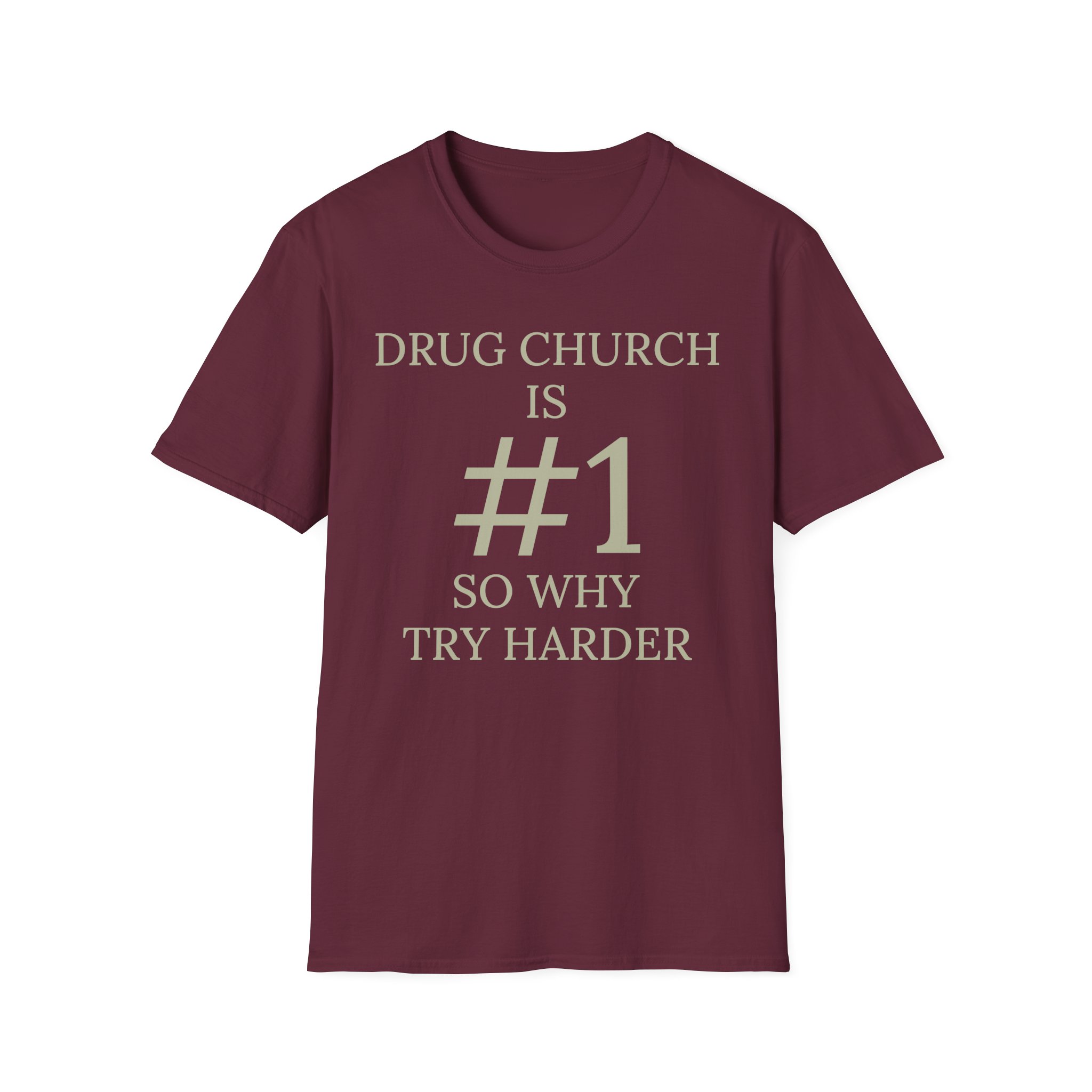 Drug Church Is Number 1 Unisex Softstyle T-Shirt - Image 3