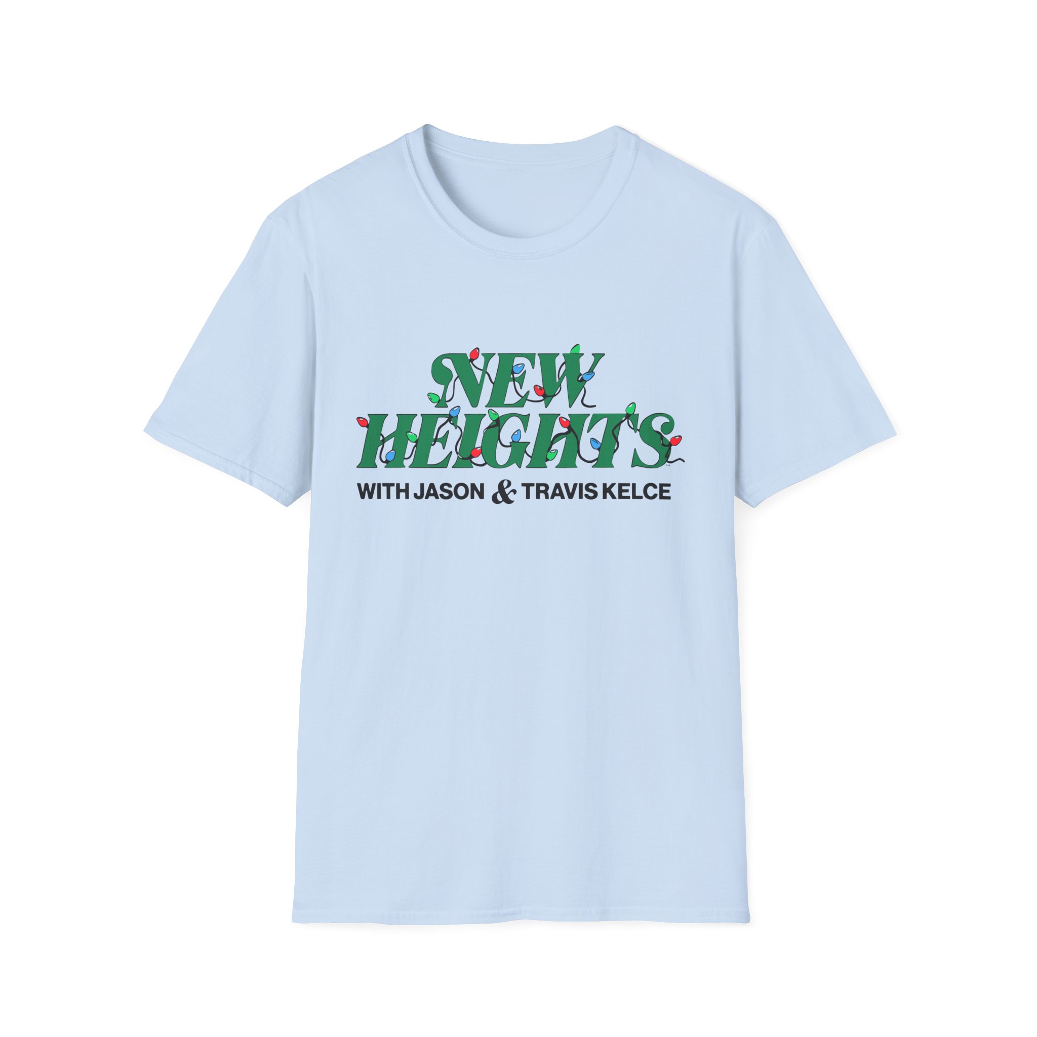 New Heights Podcast Holiday Lights Unisex Softstyle T-Shirt - Image 23