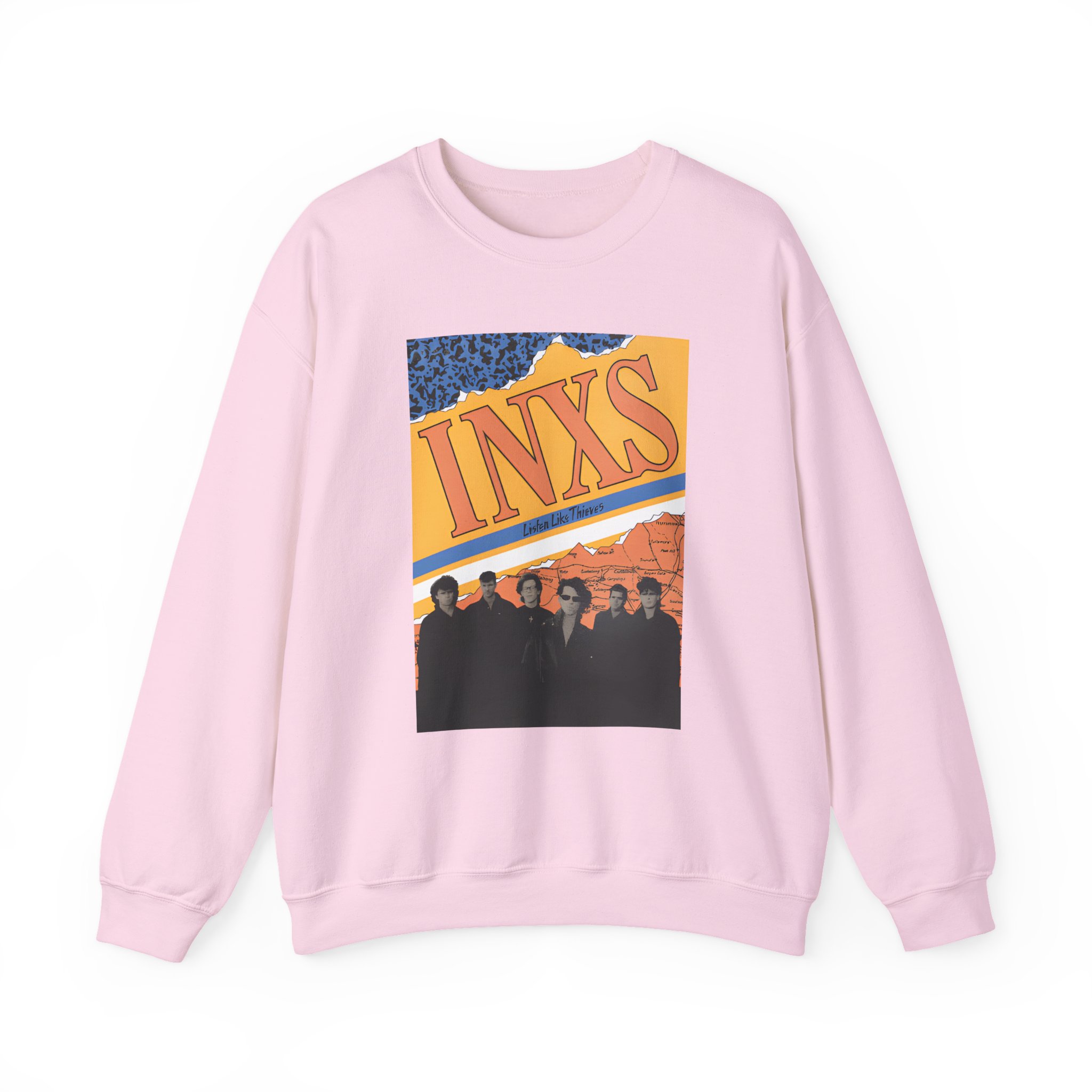 Inxs Listen Like Thieves Unisex Heavy Blend™ Crewneck Sweatshirt - Image 9