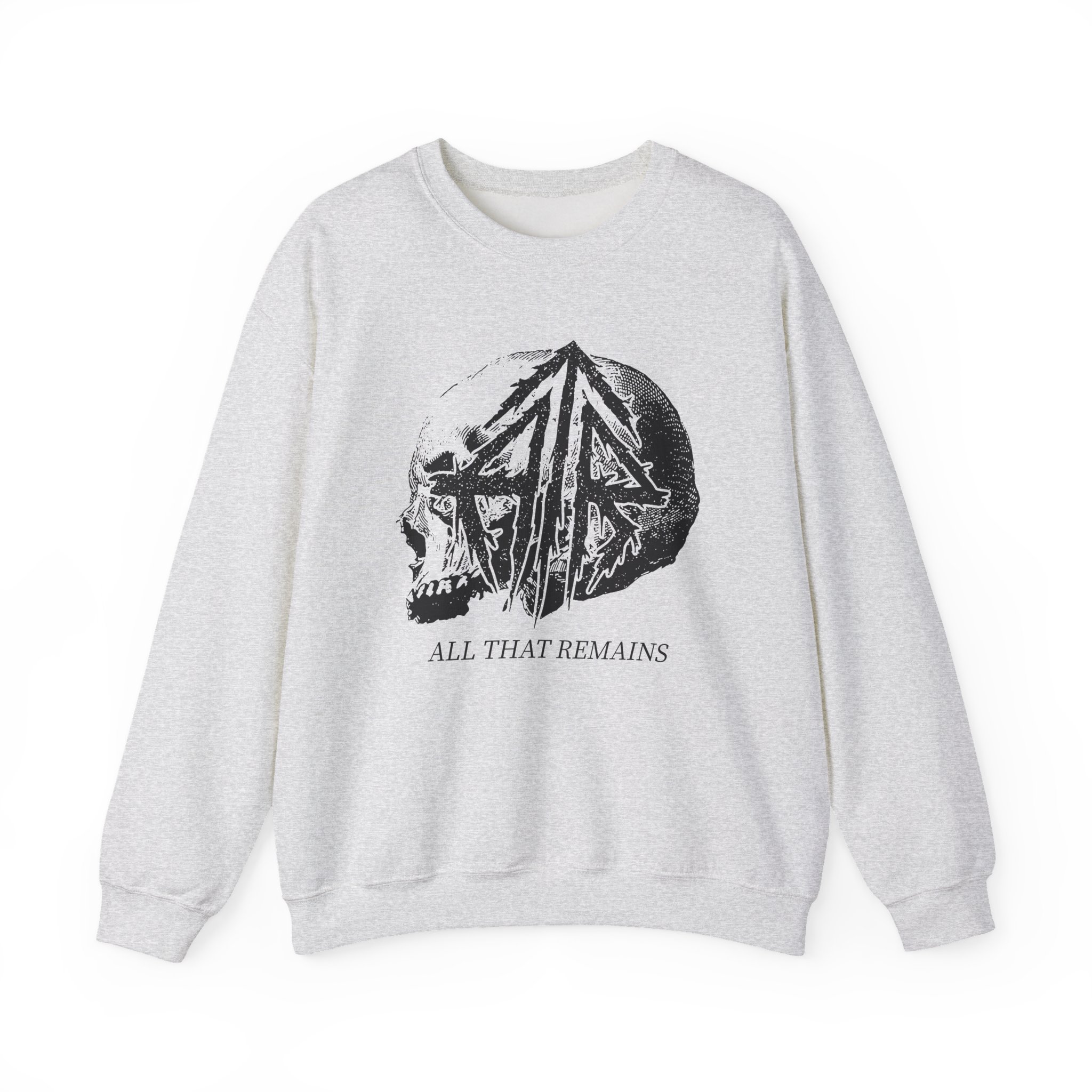 All That Remains Tie Dye Skull Unisex Heavy Blend™ Crewneck Sweatshirt - Image 3