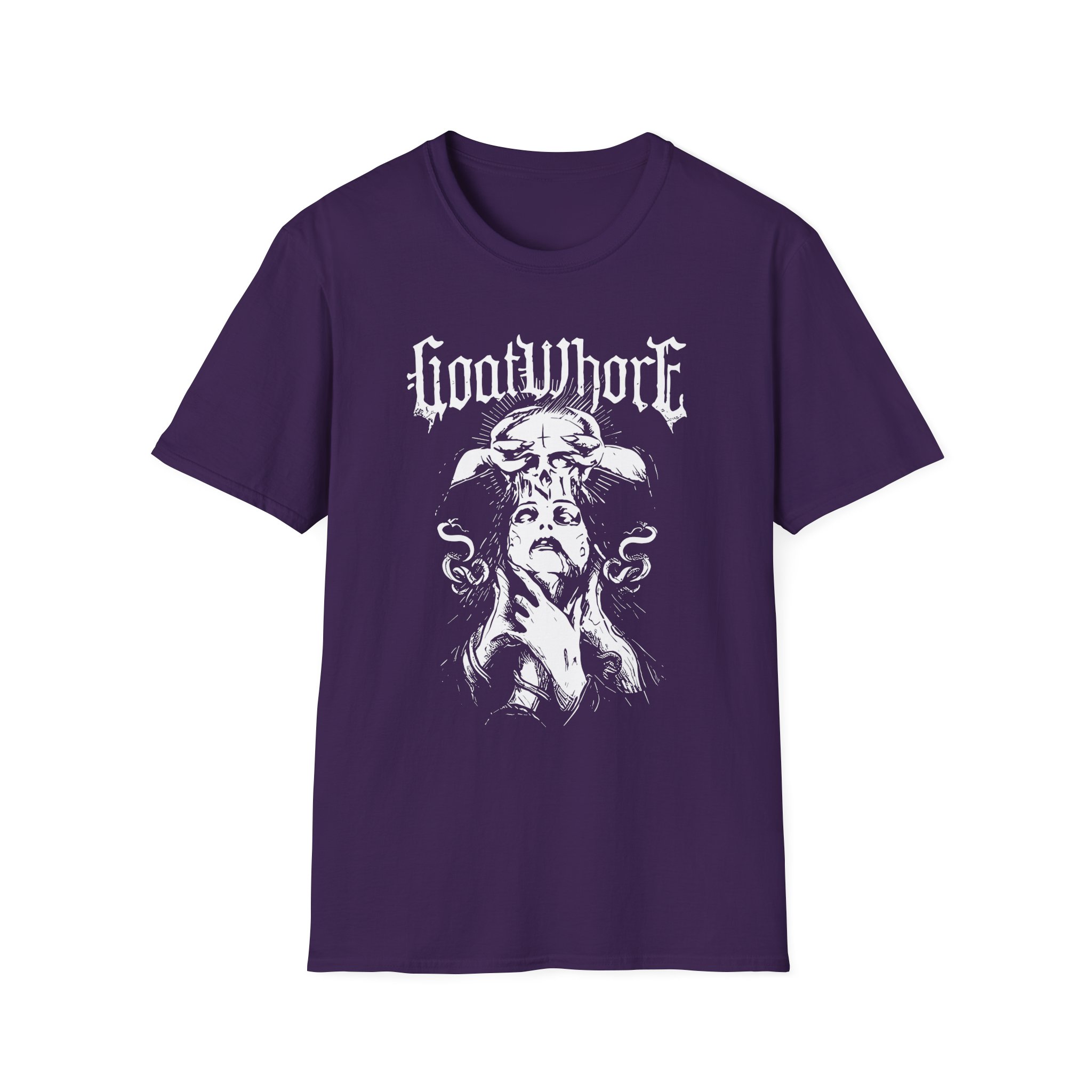 Goatwhore Satan's Flesh Unisex Softstyle T-Shirt - Image 13