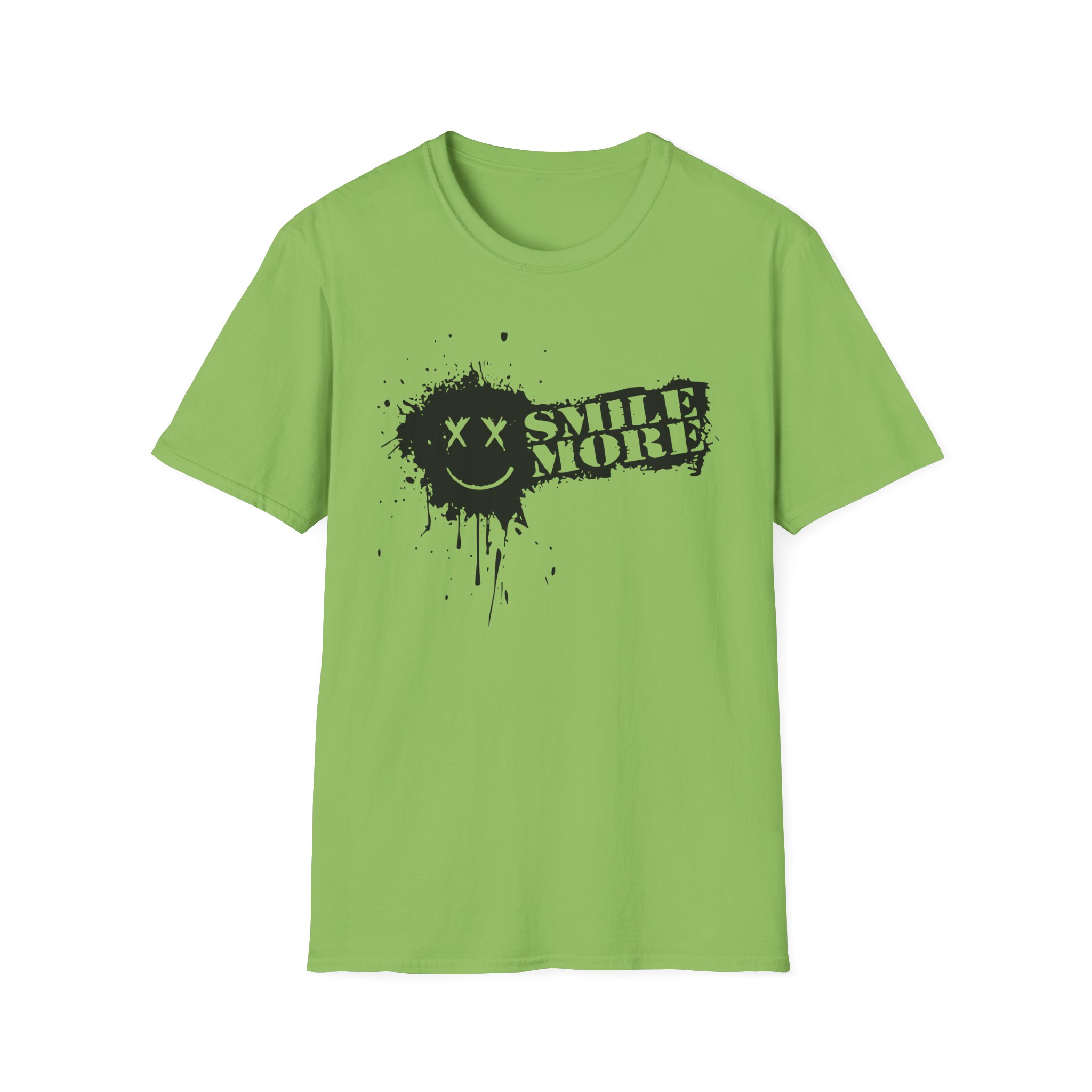 Roman Atwood Smile More Splatter Unisex Softstyle T-Shirt - Image 13