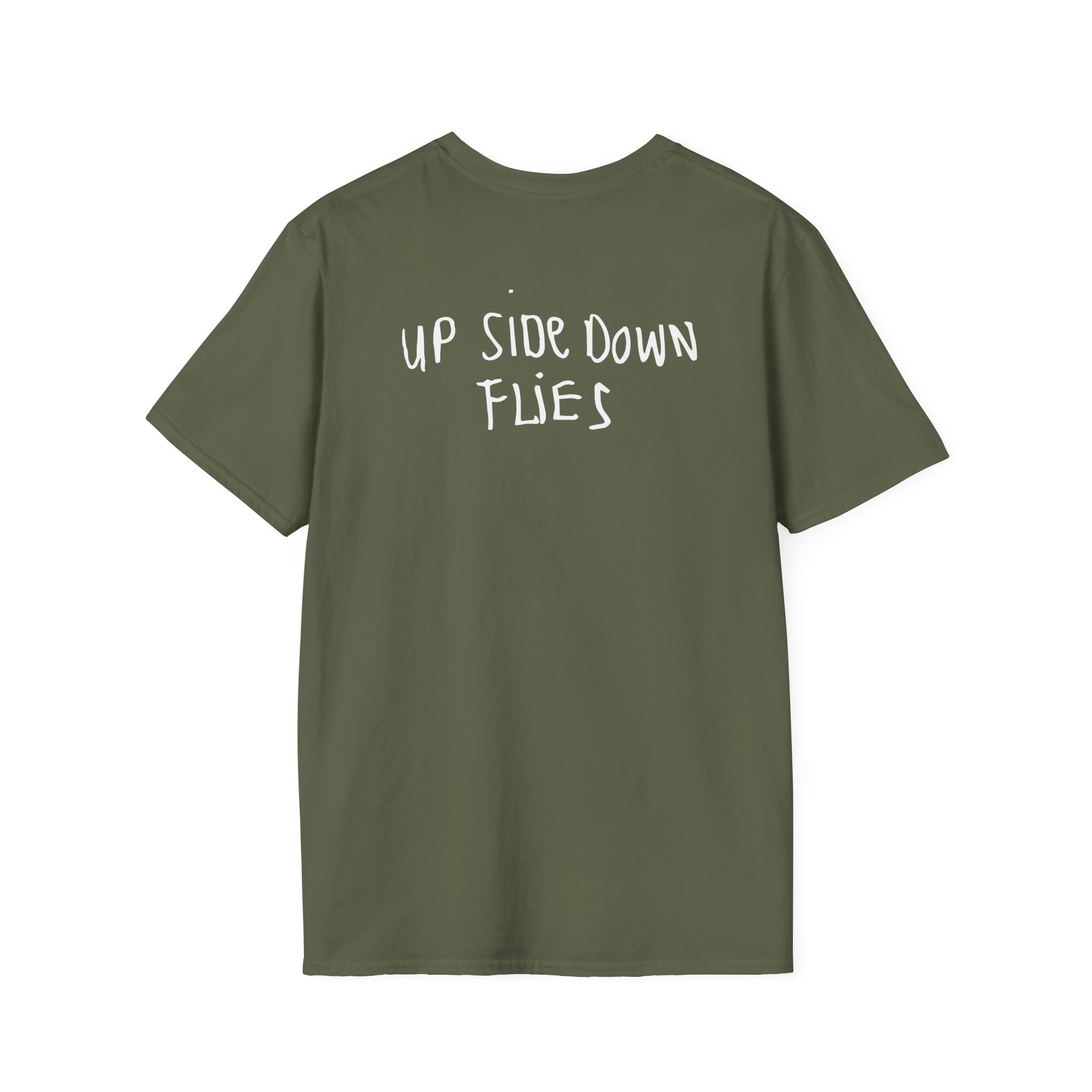 Carl Barron Upside Down Flies Unisex Softstyle T-Shirt - Image 8