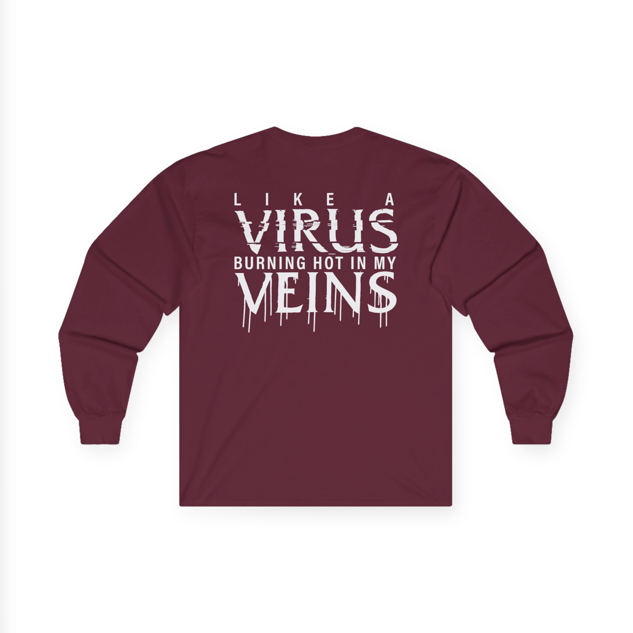 All That Remains Like a Virus Dye Unisex Ultra Cotton Long Sleeve Tee - Image 4