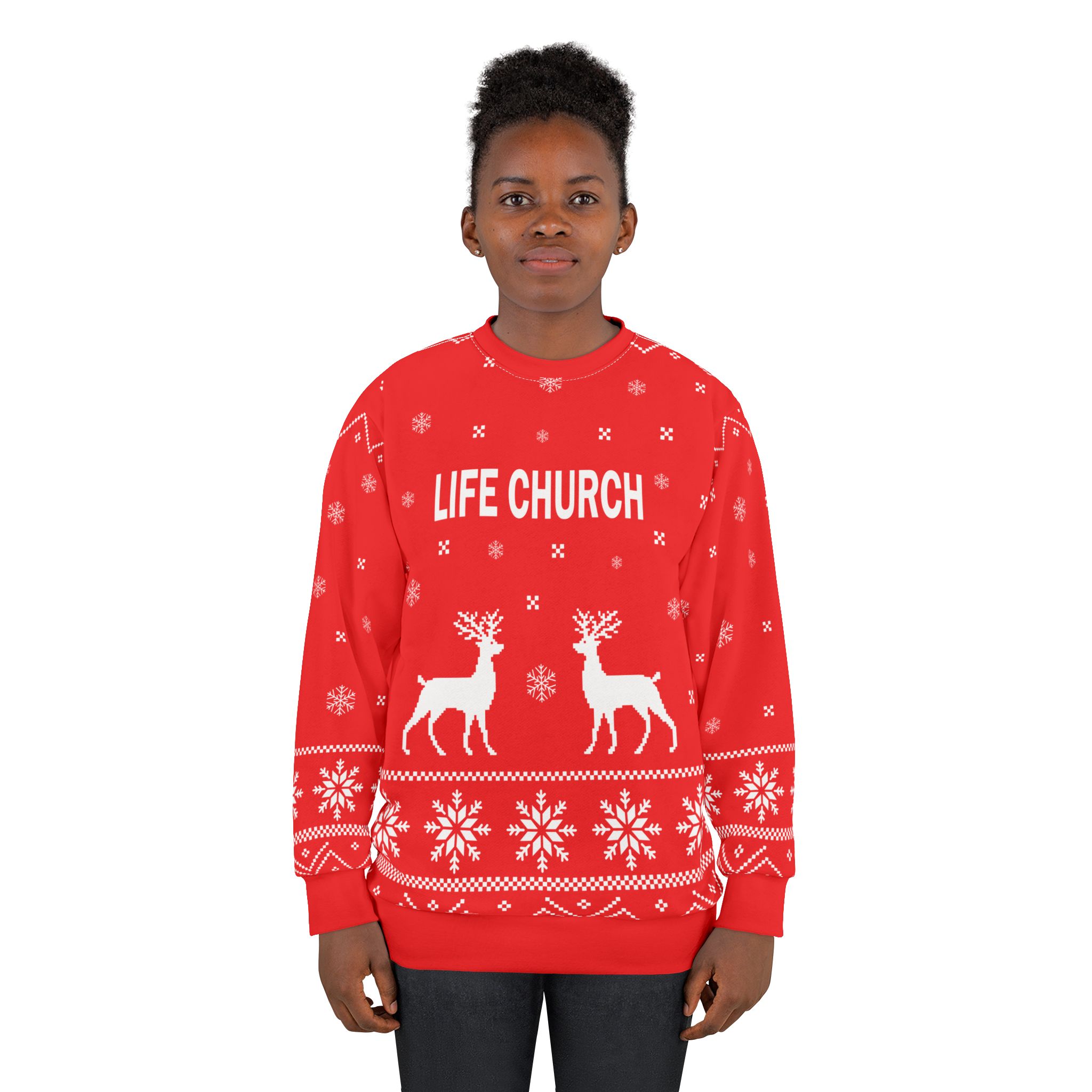 Life Church Unisex Sweatshirt (AOP) - Image 4