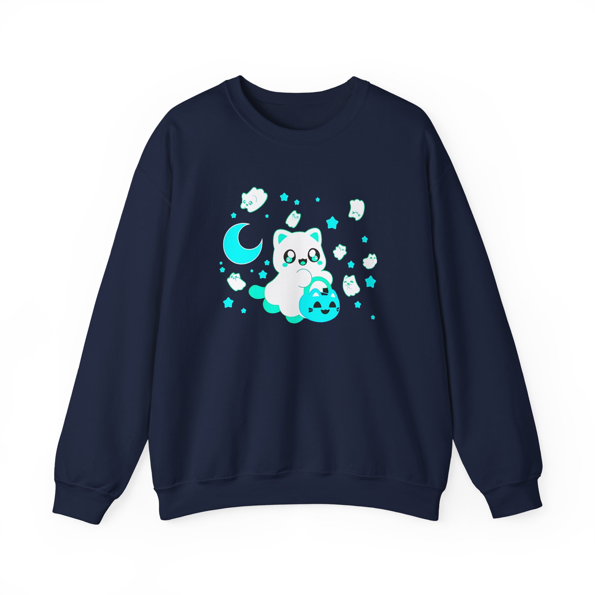 Aphmau Ghost Cat Unisex Heavy Blend™ Crewneck Sweatshirt - Image 15