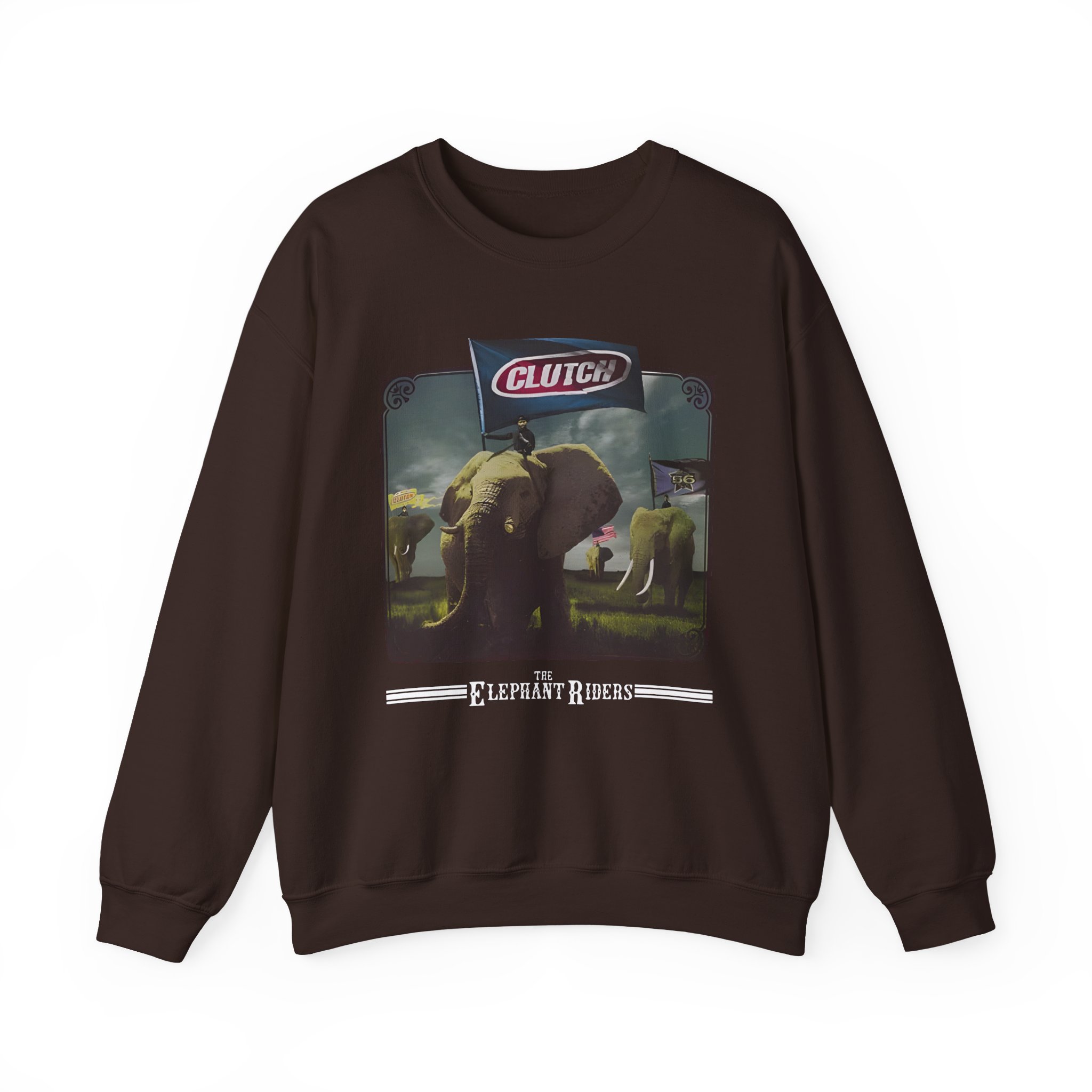 Clutch Elephant Riders Unisex Heavy Blend™ Crewneck Sweatshirt - Image 7