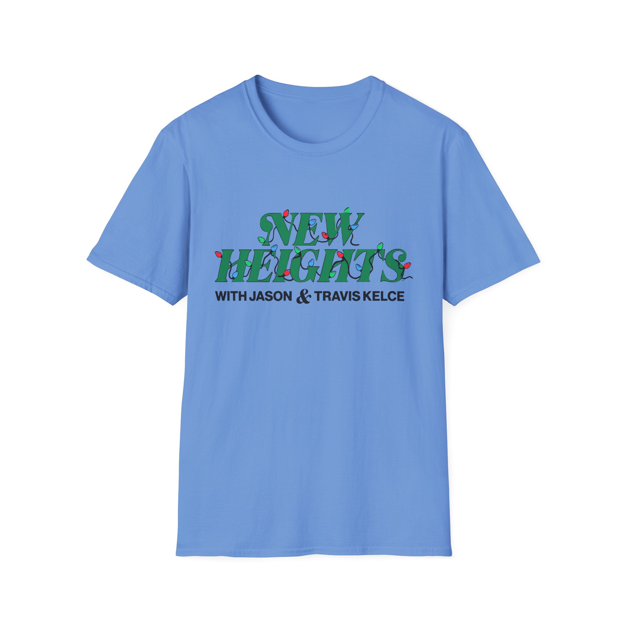 New Heights Podcast Holiday Lights Unisex Softstyle T-Shirt - Image 25