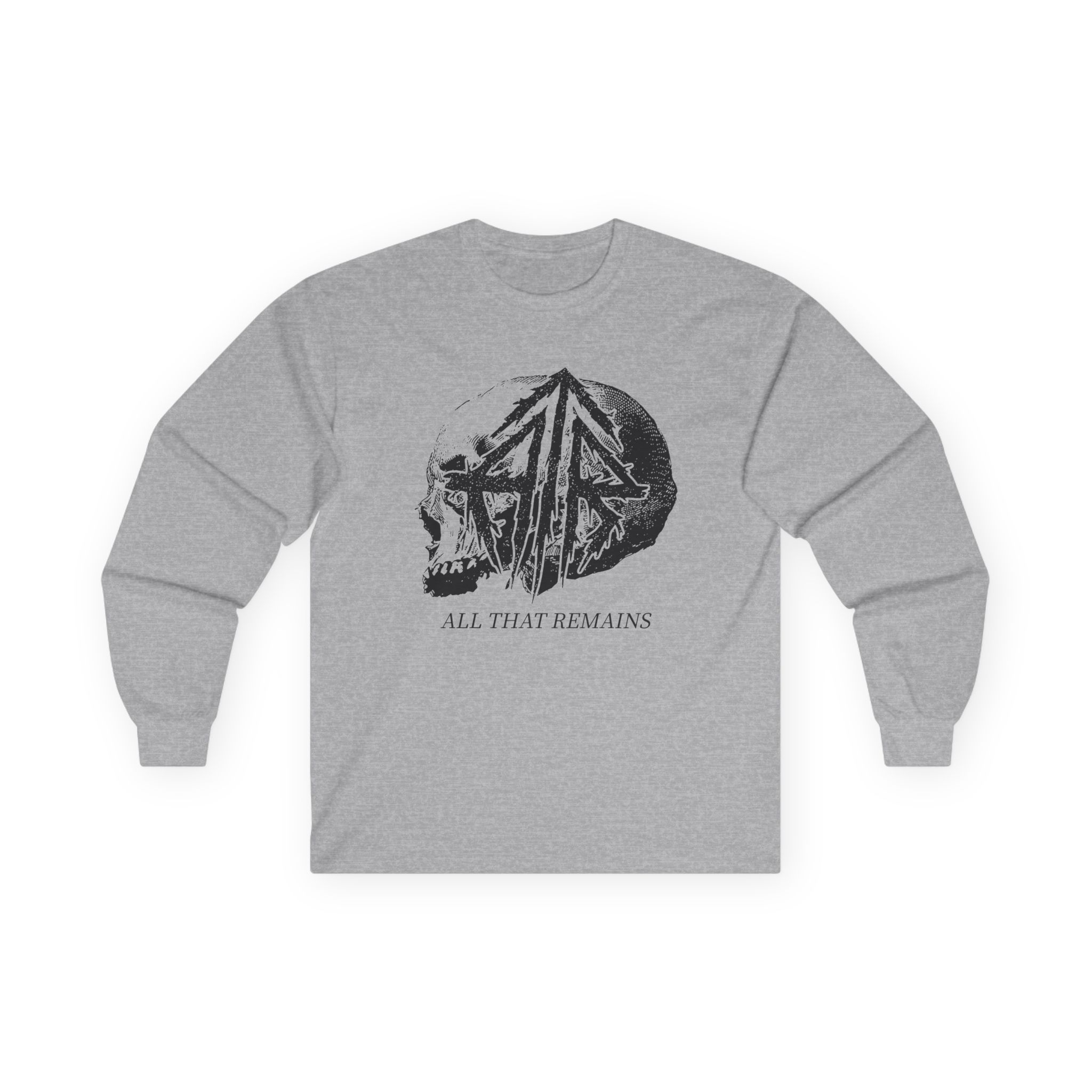All That Remains Tie Dye Skull Unisex Ultra Cotton Long Sleeve Tee - Image 5