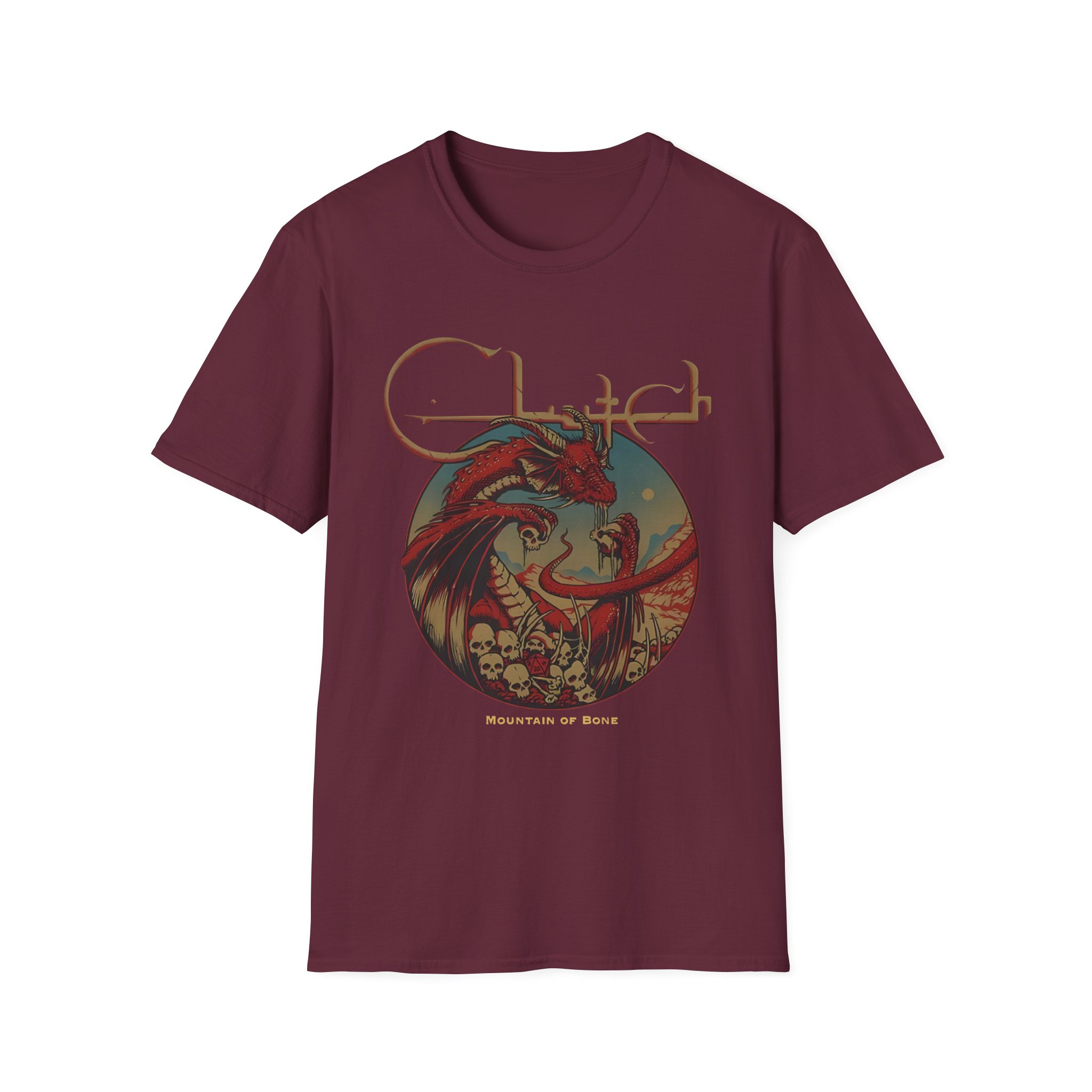 Clutch Mountain Of Bone Unisex Softstyle T-Shirt - Image 3