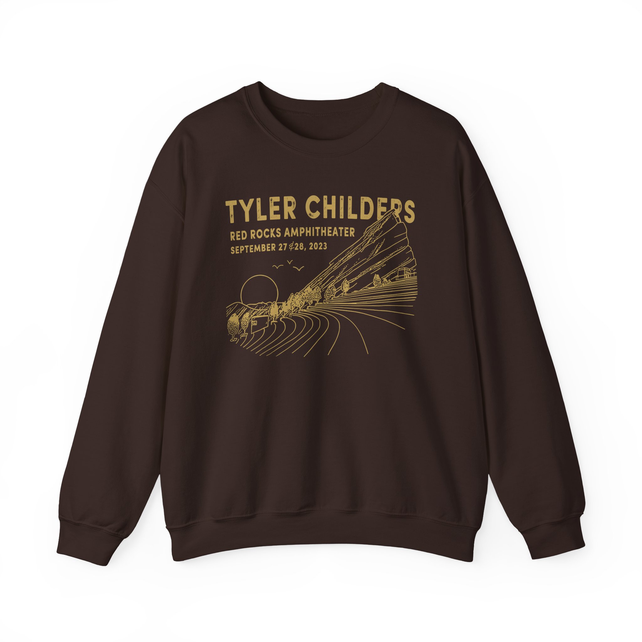Tyler Childers Red Rocks '23 Unisex Heavy Blend™ Crewneck Sweatshirt - Image 5