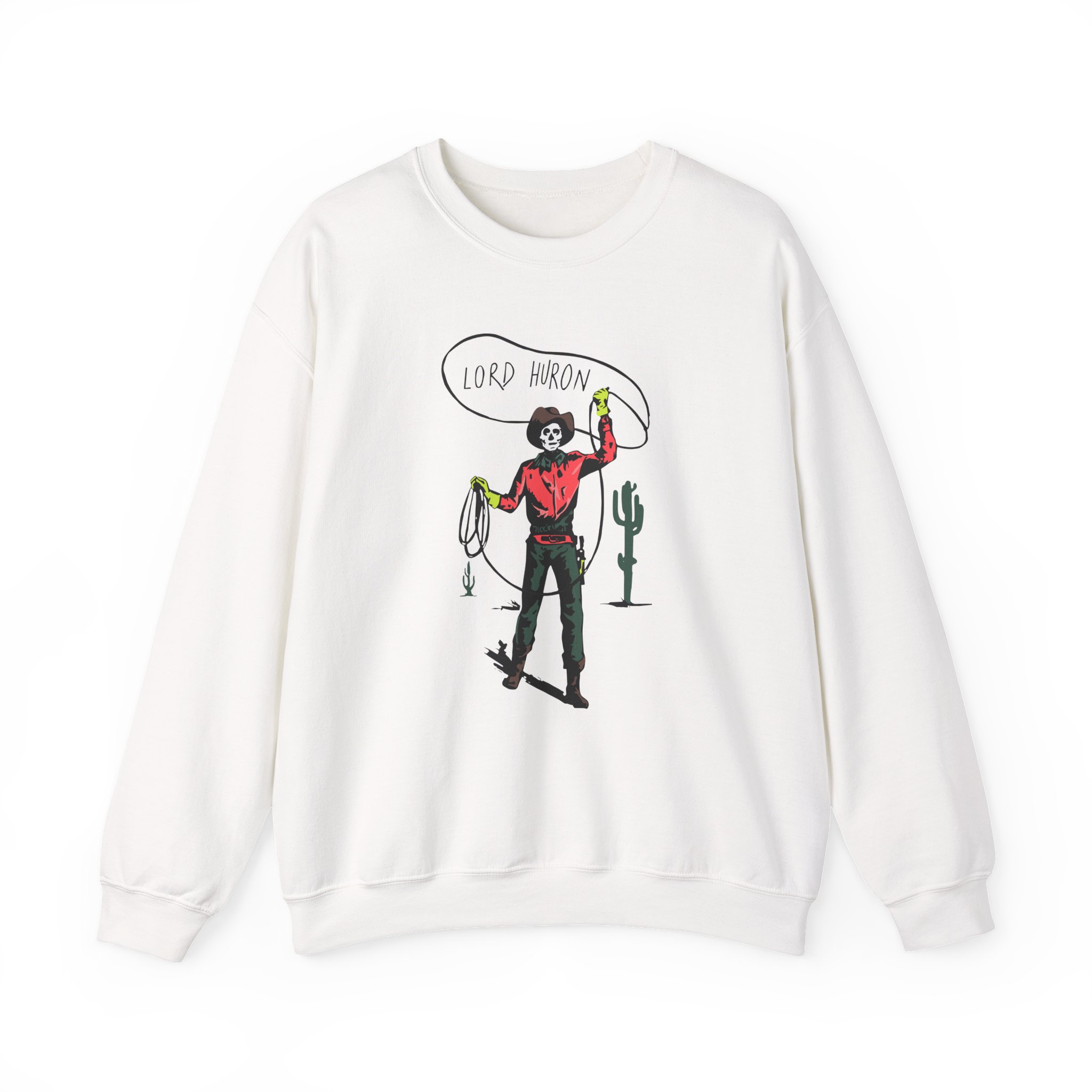 Lord Huron Skeleton Cowboy Unisex Heavy Blend™ Crewneck Sweatshirt - Image 3