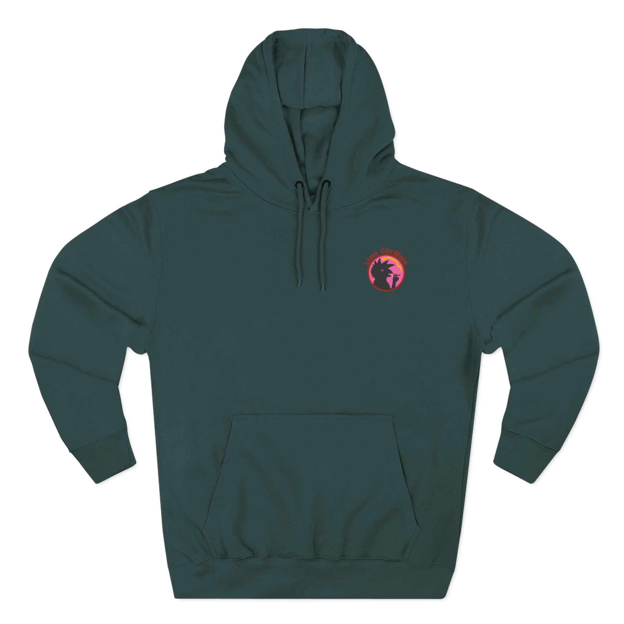 Lime Cordiale Cockatoo Three-Panel Fleece Hoodie - Image 5