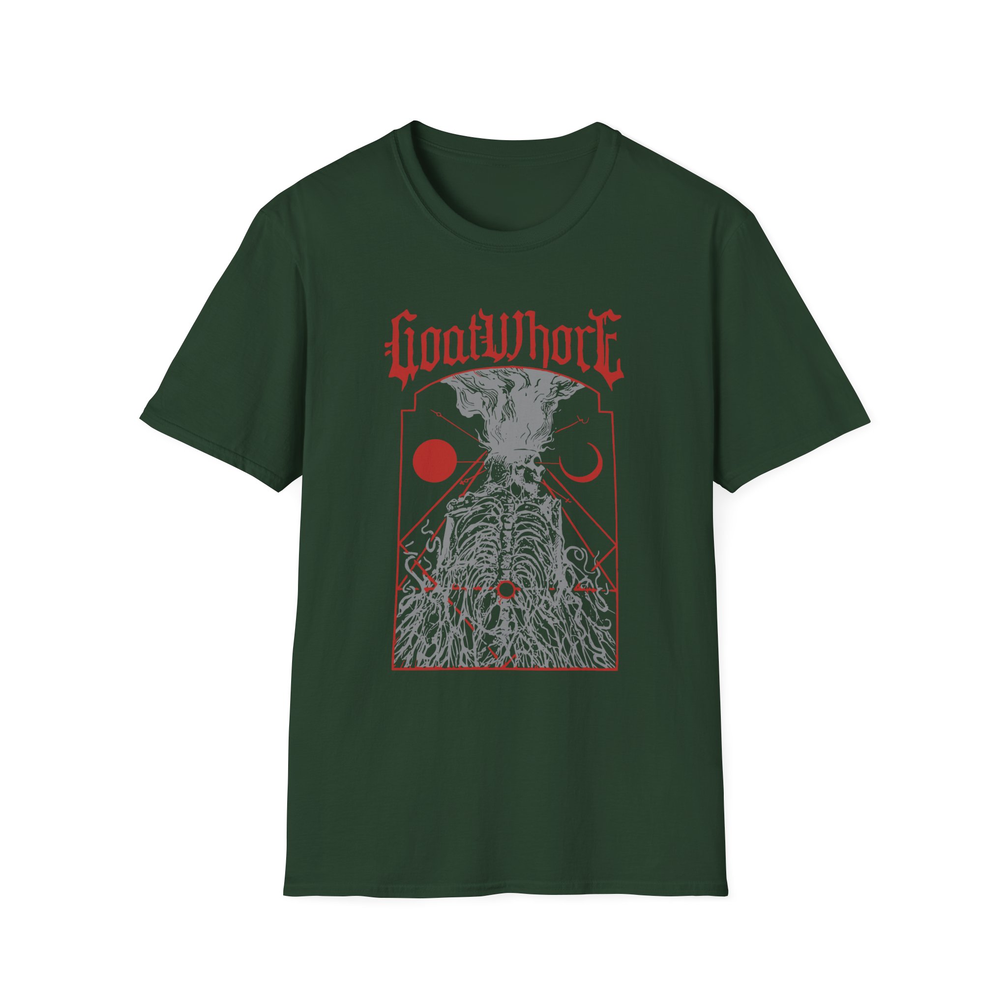 Goatwhore Red Fire Unisex Softstyle T-Shirt - Image 5