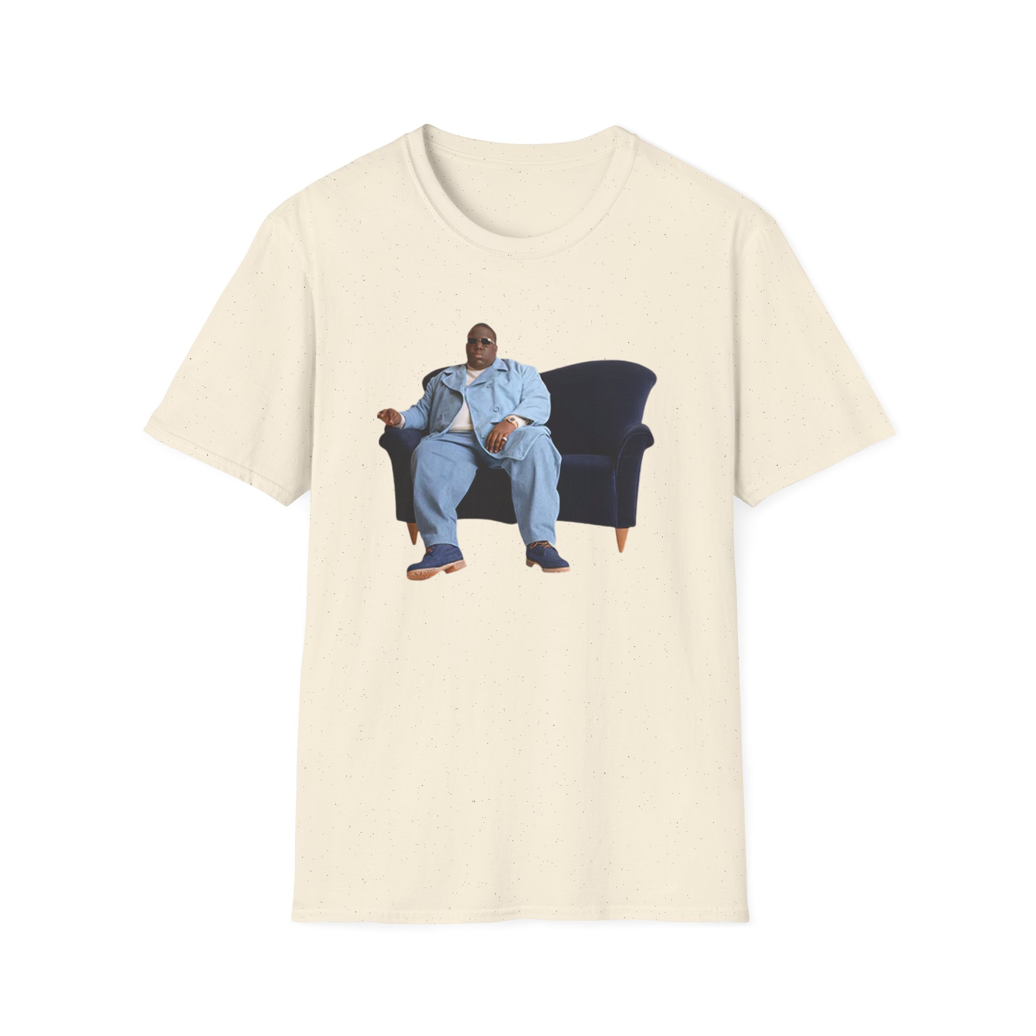 Biggie Smalls Couch Photo Unisex Softstyle T-Shirt - Image 11