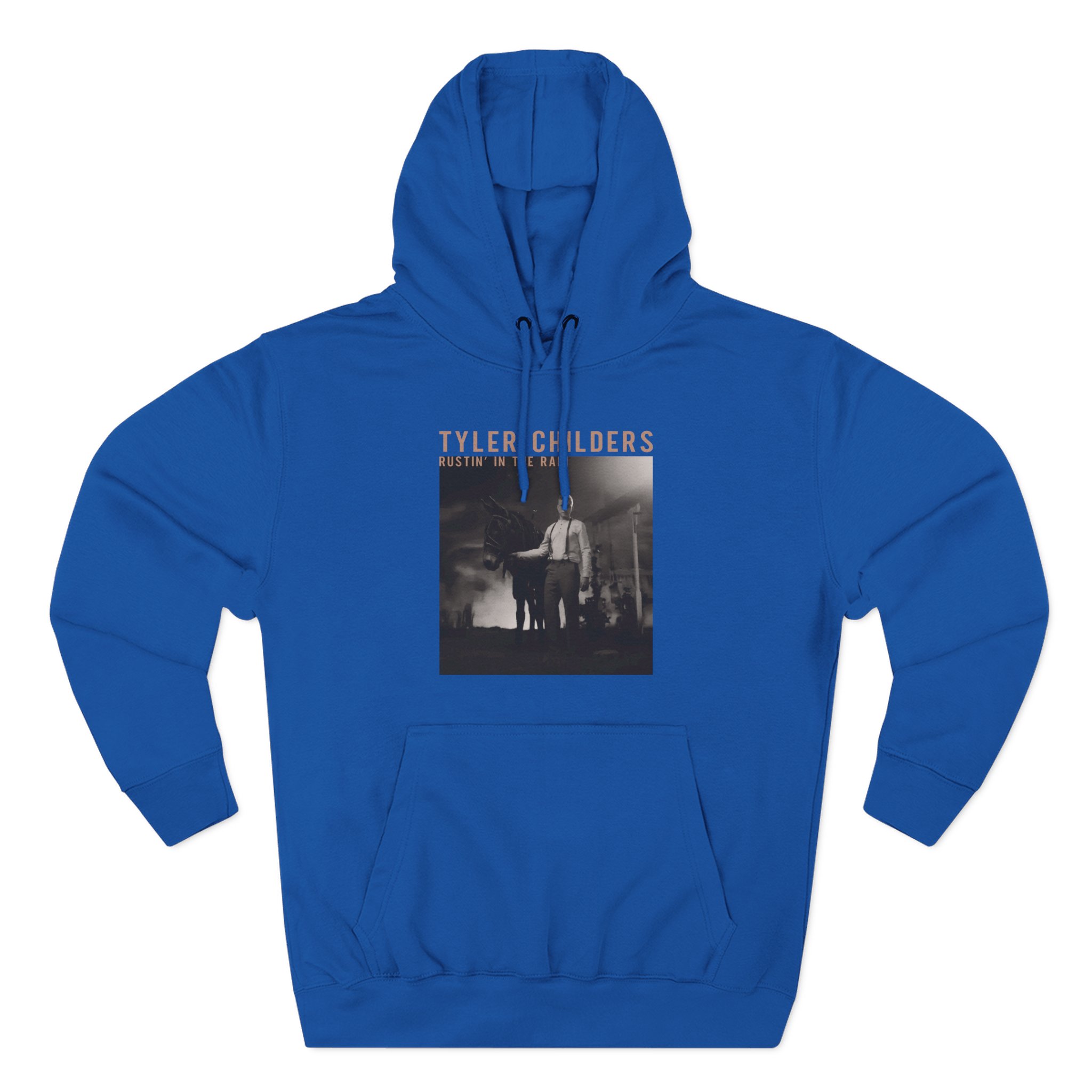 Tyler Childers Black Rustin Three-Panel Fleece Hoodie - Image 7