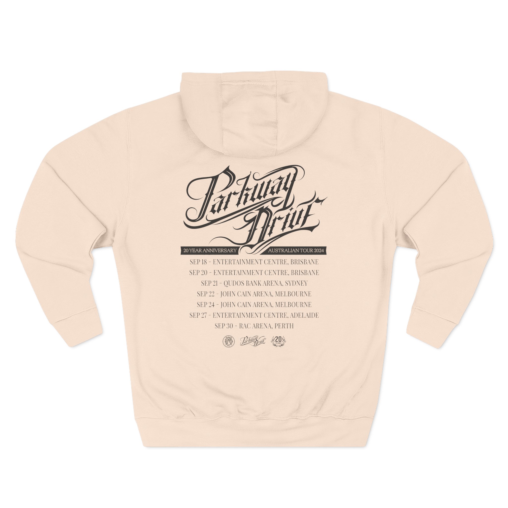 Parkway Drive Australian Tour Three-Panel Fleece Hoodie - Image 8