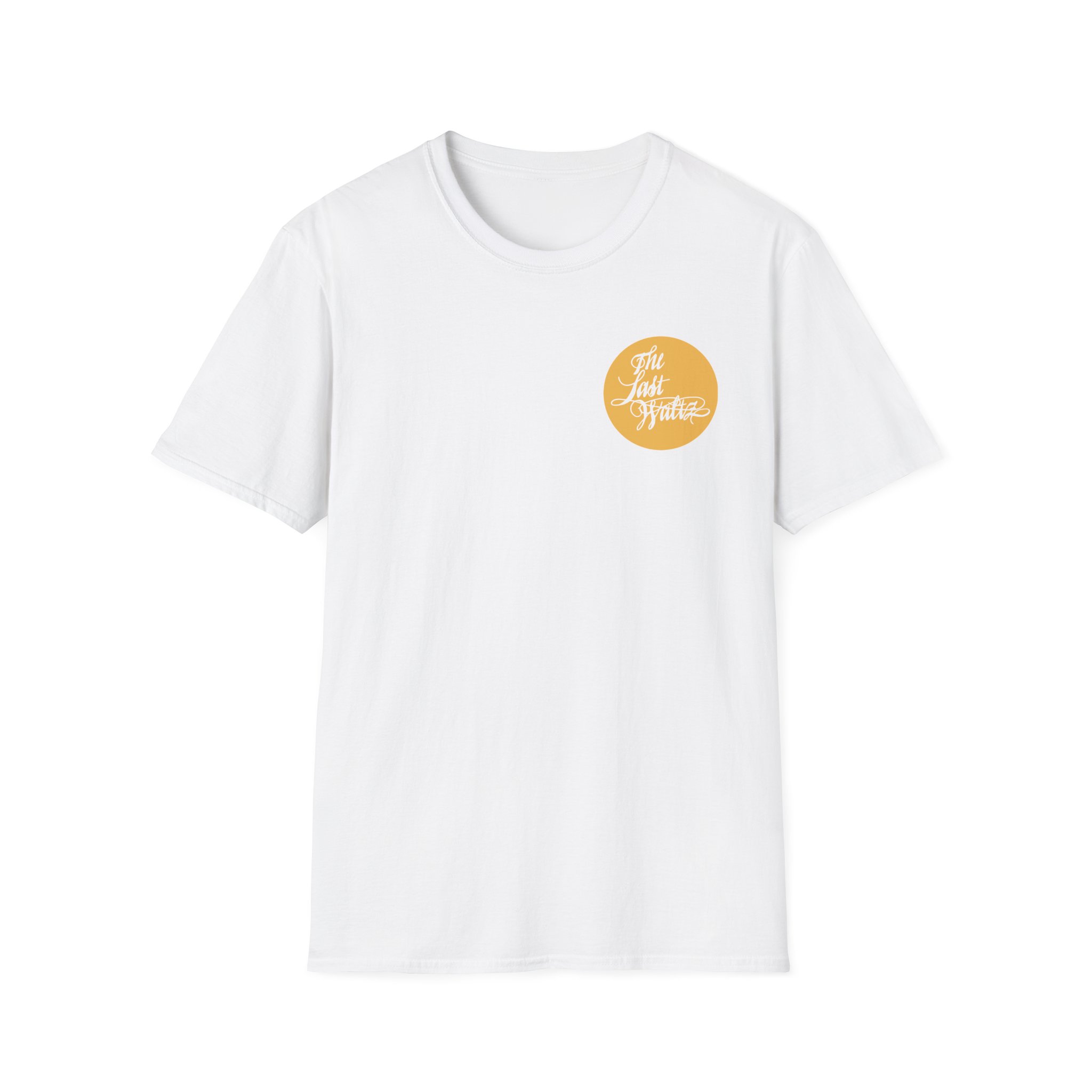 The Band the Last Waltz Pin Unisex Softstyle T-Shirt - Image 3