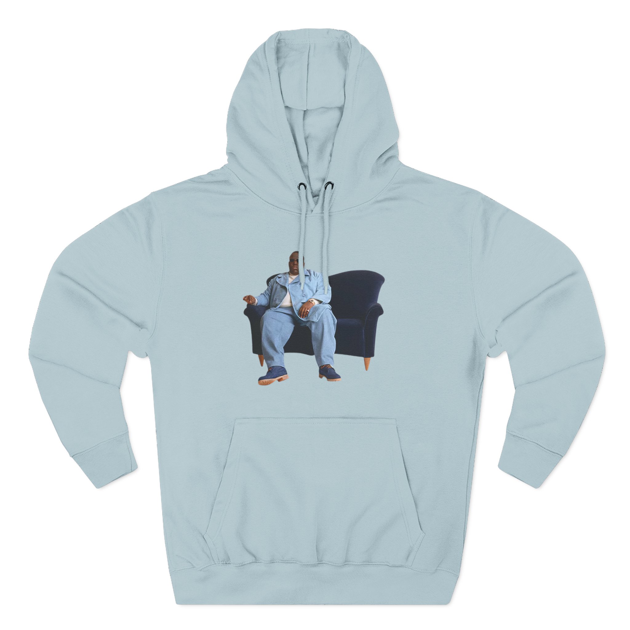 Biggie Smalls Couch Photo Three-Panel Fleece Hoodie