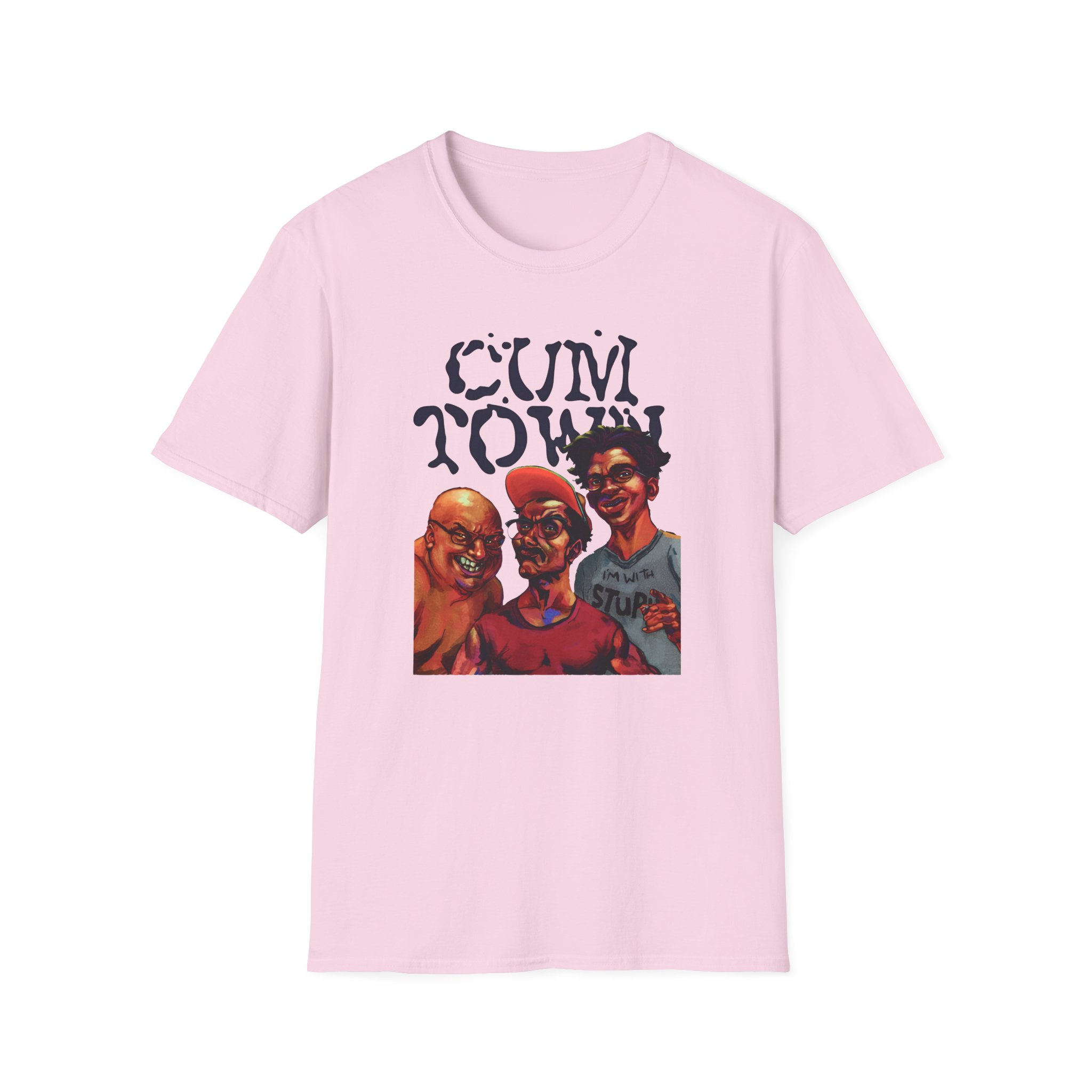 Cum Town Unisex Softstyle T-Shirt - Image 17