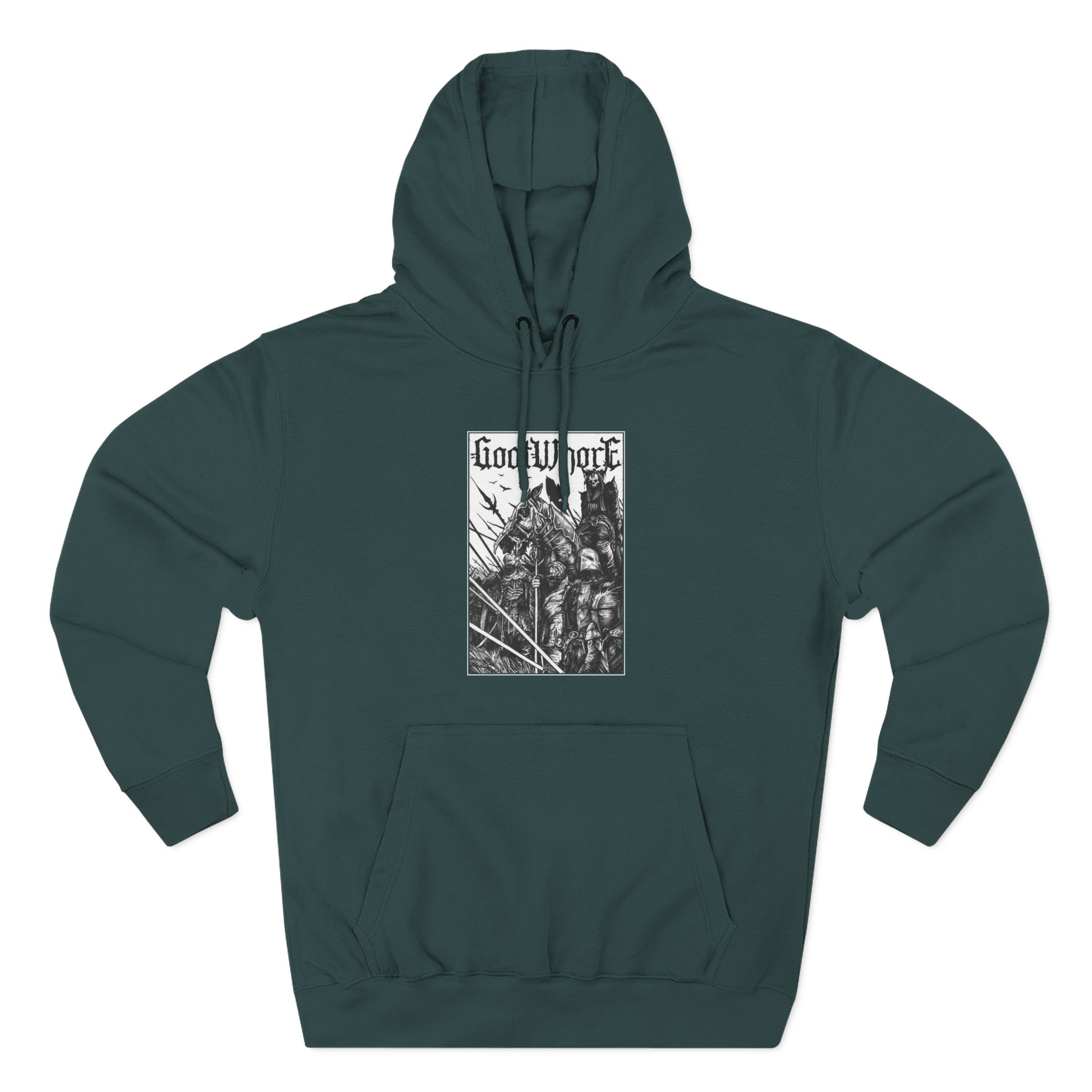 Goatwhore no Mercy Three-Panel Fleece Hoodie - Image 5