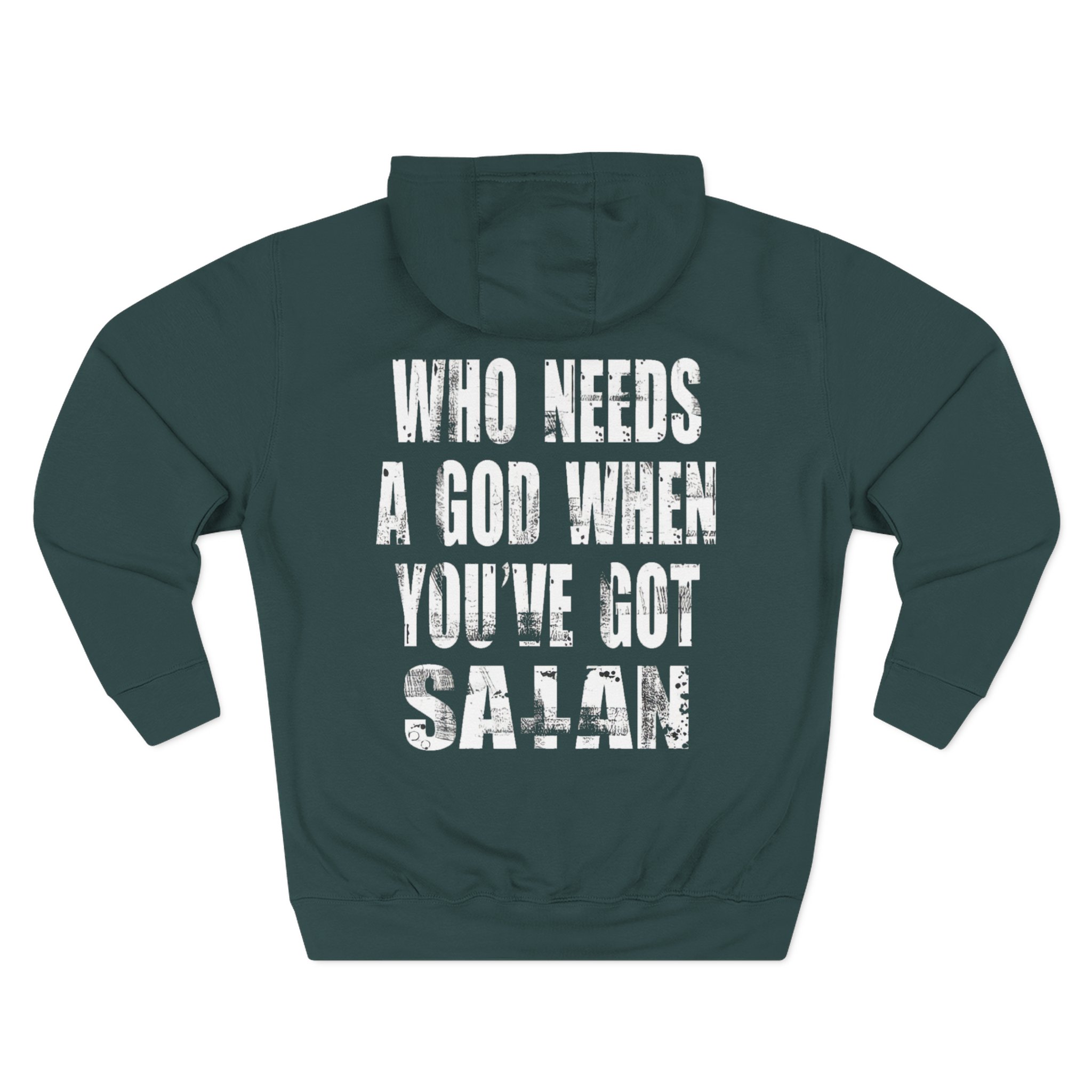 Goatwhore who Needs a God When You've Got Satan Three-Panel Fleece Hoodie - Image 6