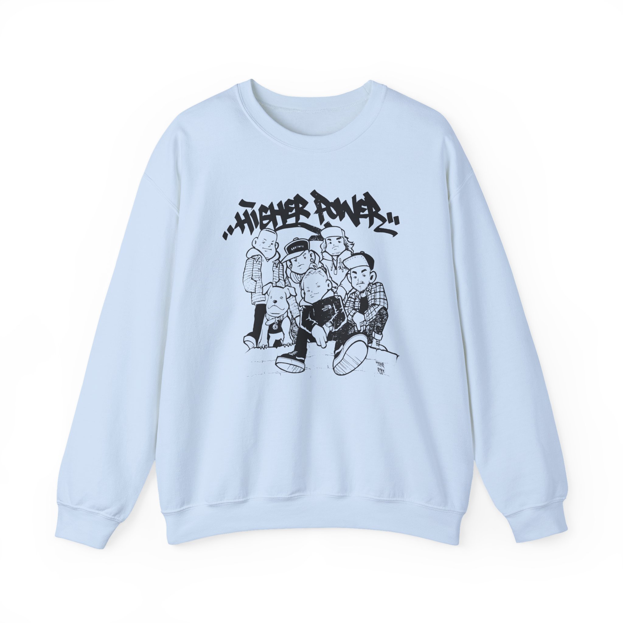 Higher Power Os Ringer Unisex Heavy Blend™ Crewneck Sweatshirt - Image 9