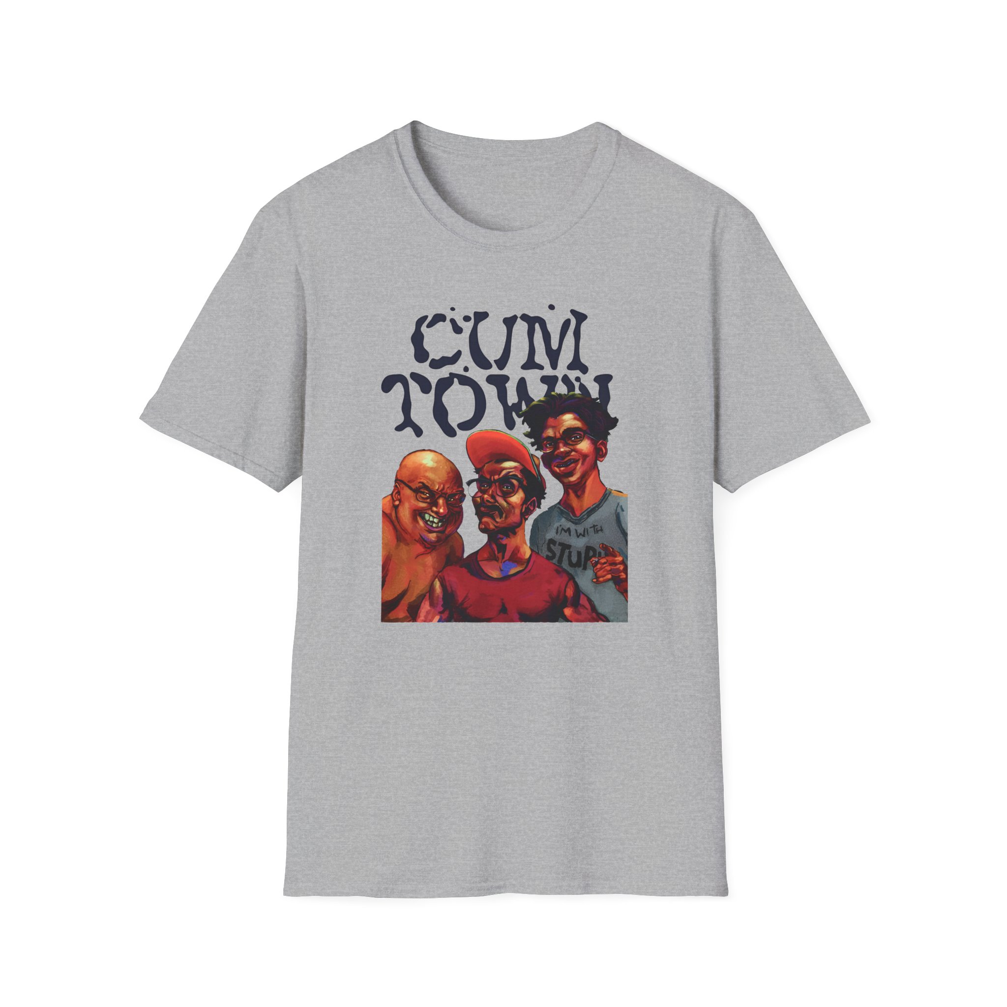 Cum Town Unisex Softstyle T-Shirt - Image 7