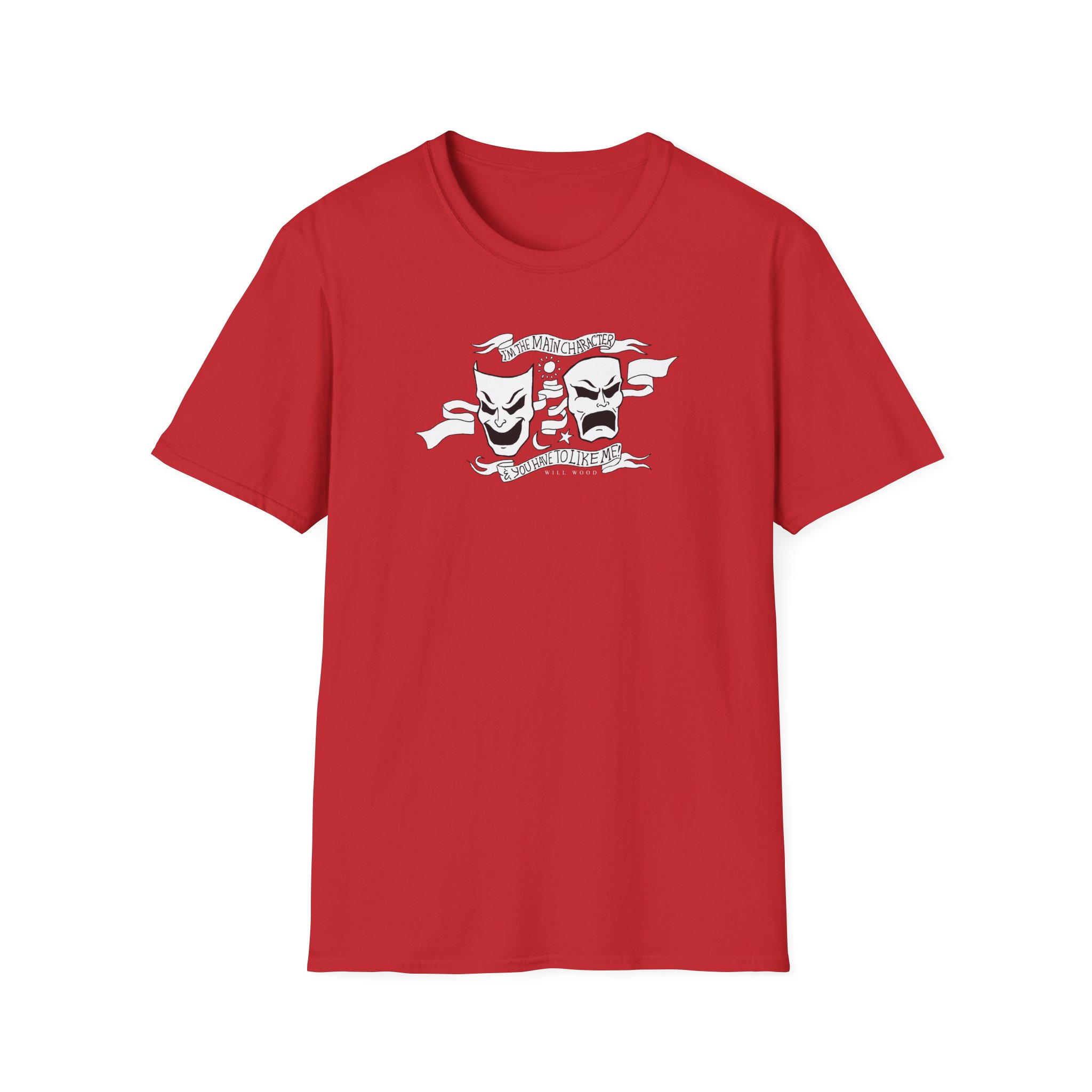 Will Wood the Main Character Unisex Softstyle T-Shirt - Image 21