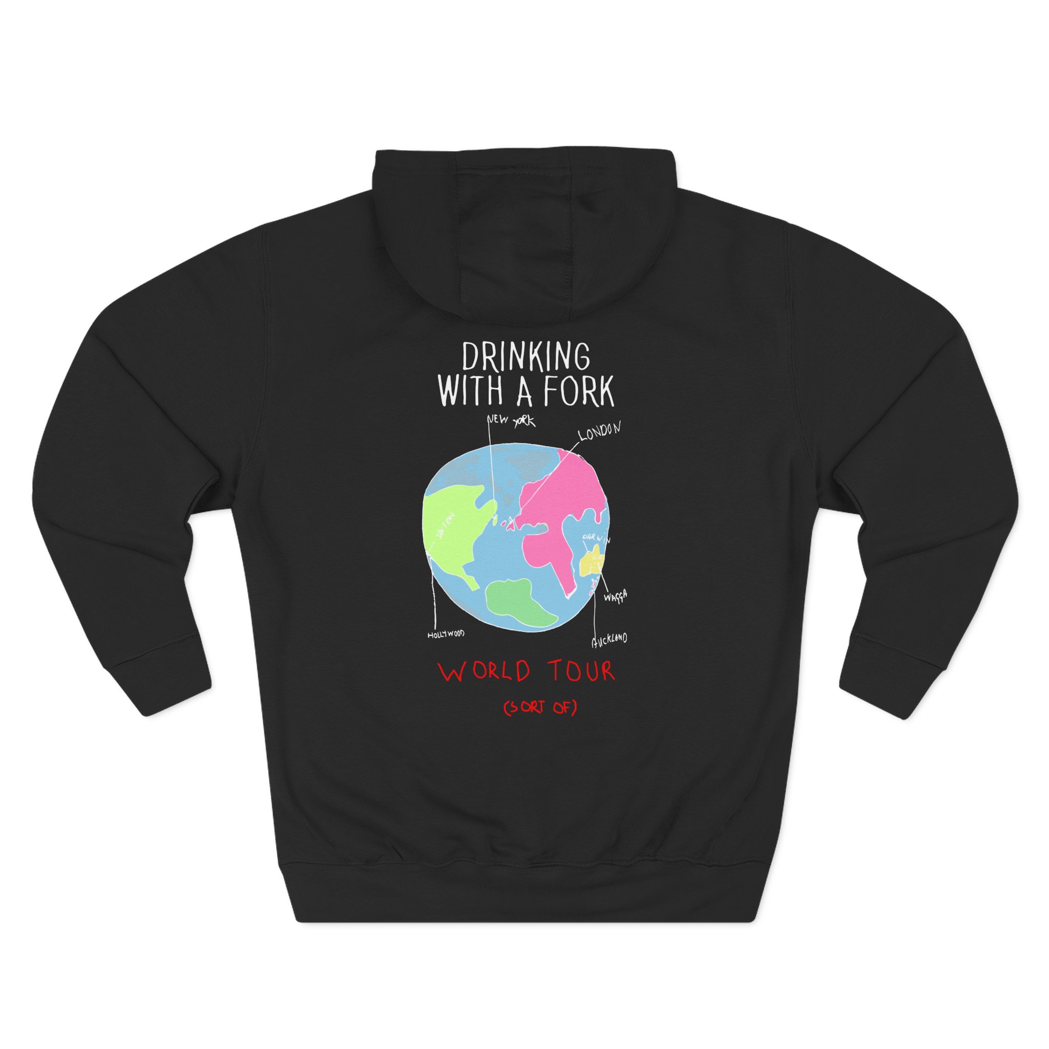 Carl Barron 2018 Black Tour Three-Panel Fleece Hoodie - Image 2