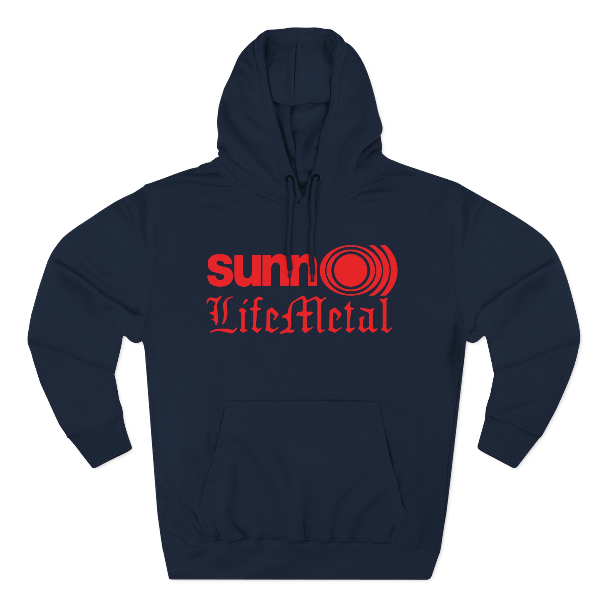 Sunn O Life Metal Logo Three-Panel Fleece Hoodie - Image 19