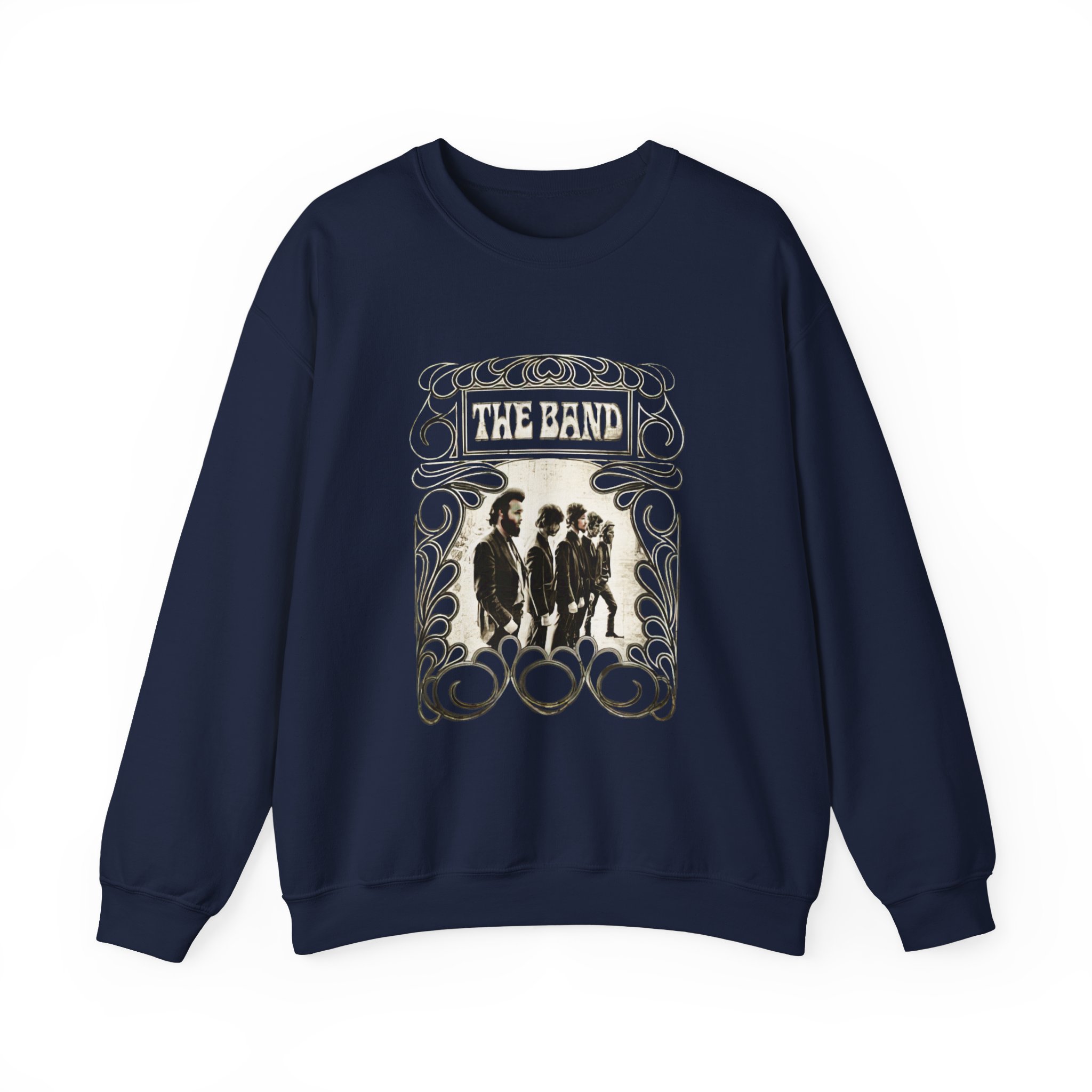 The Band Vintage Filagree Unisex Heavy Blend™ Crewneck Sweatshirt - Image 9