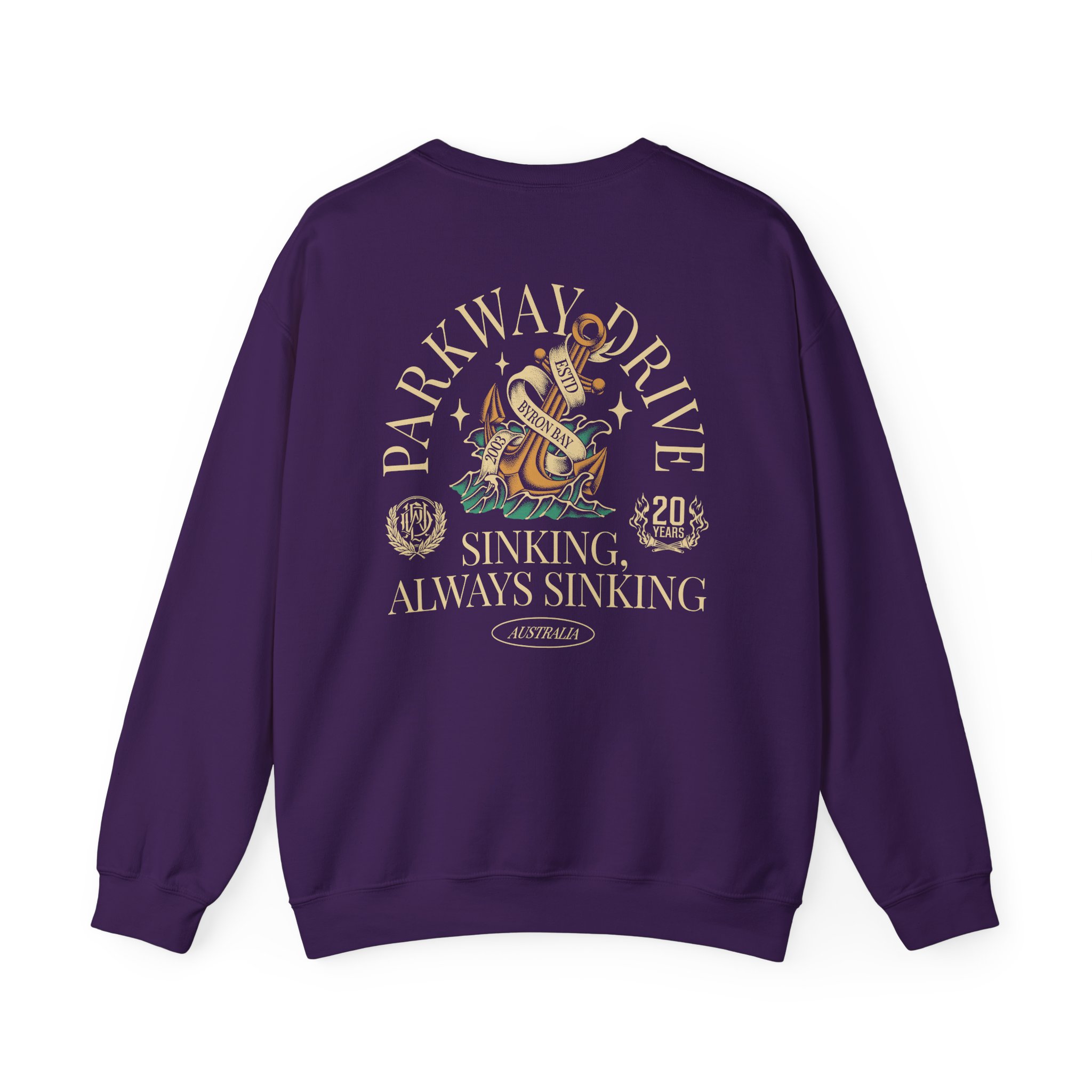 Parkway Drive Boneyards Anchor Unisex Heavy Blend™ Crewneck Sweatshirt - Image 20