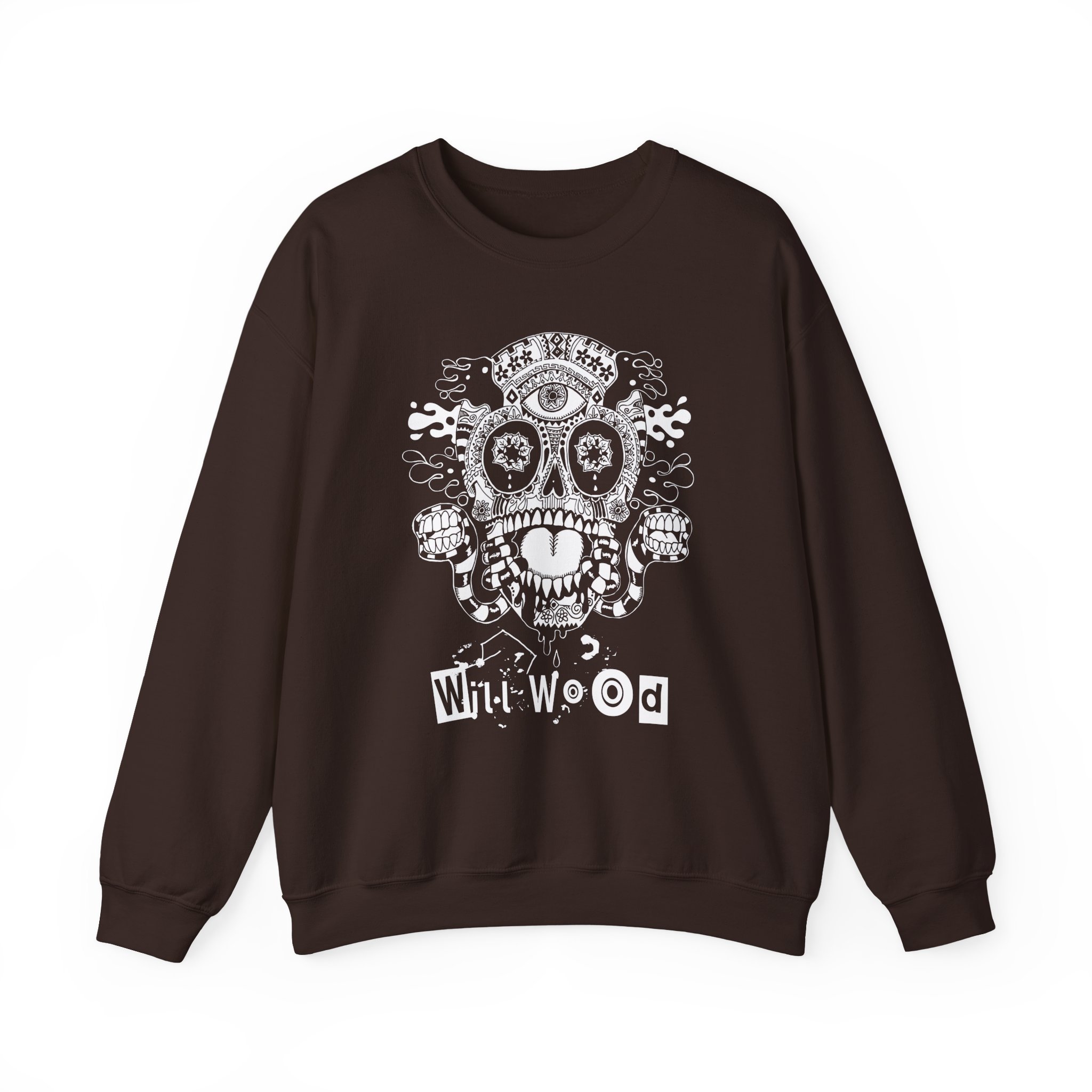 Will Wood Host Skull Unisex Heavy Blend™ Crewneck Sweatshirt - Image 3