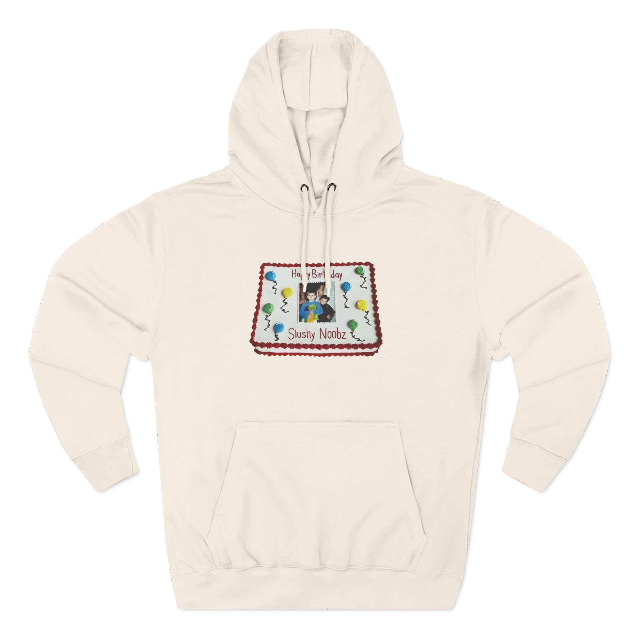 Slushy Noobz Birthday Cake Three-Panel Fleece Hoodie - Image 5