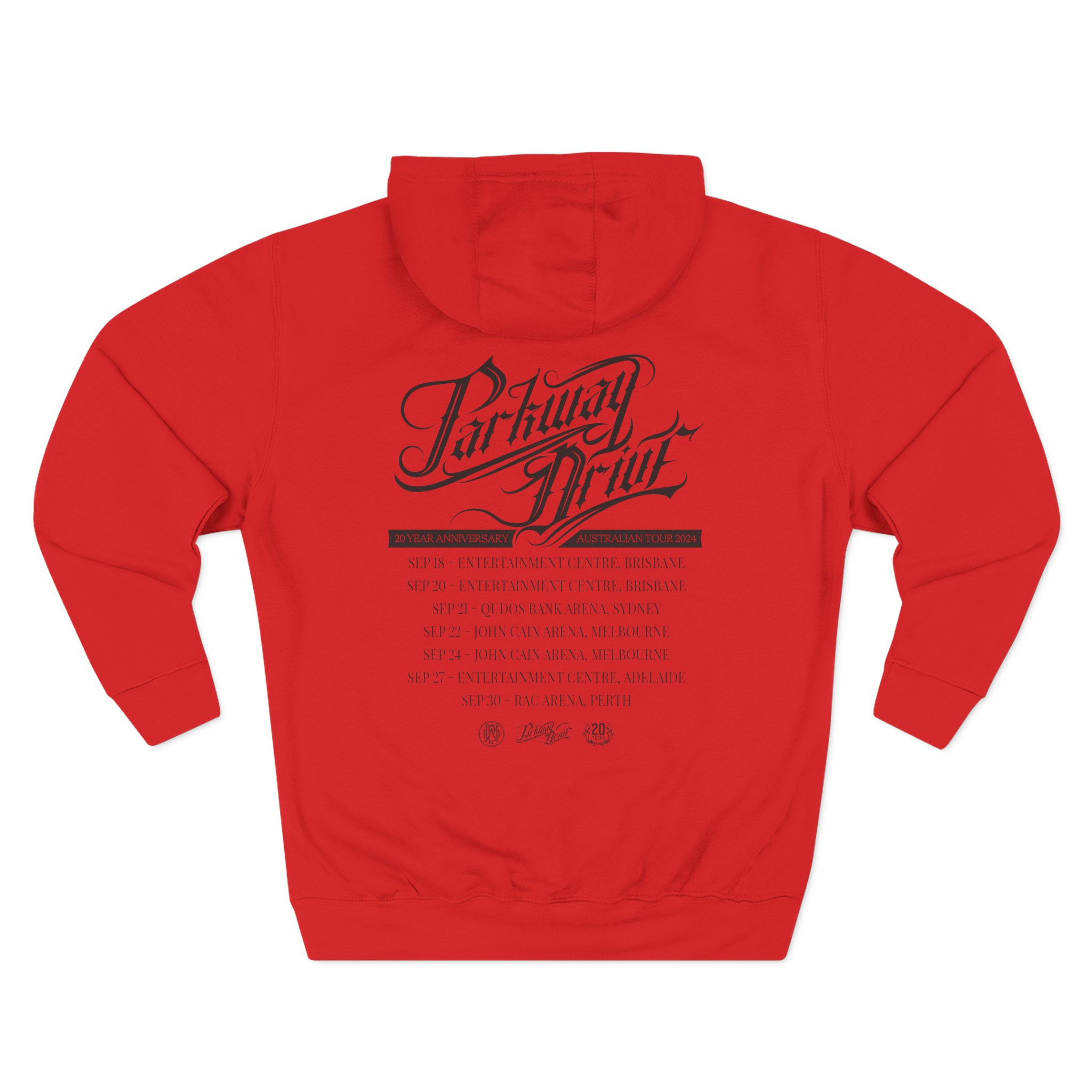 Parkway Drive Australian Tour Three-Panel Fleece Hoodie - Image 16