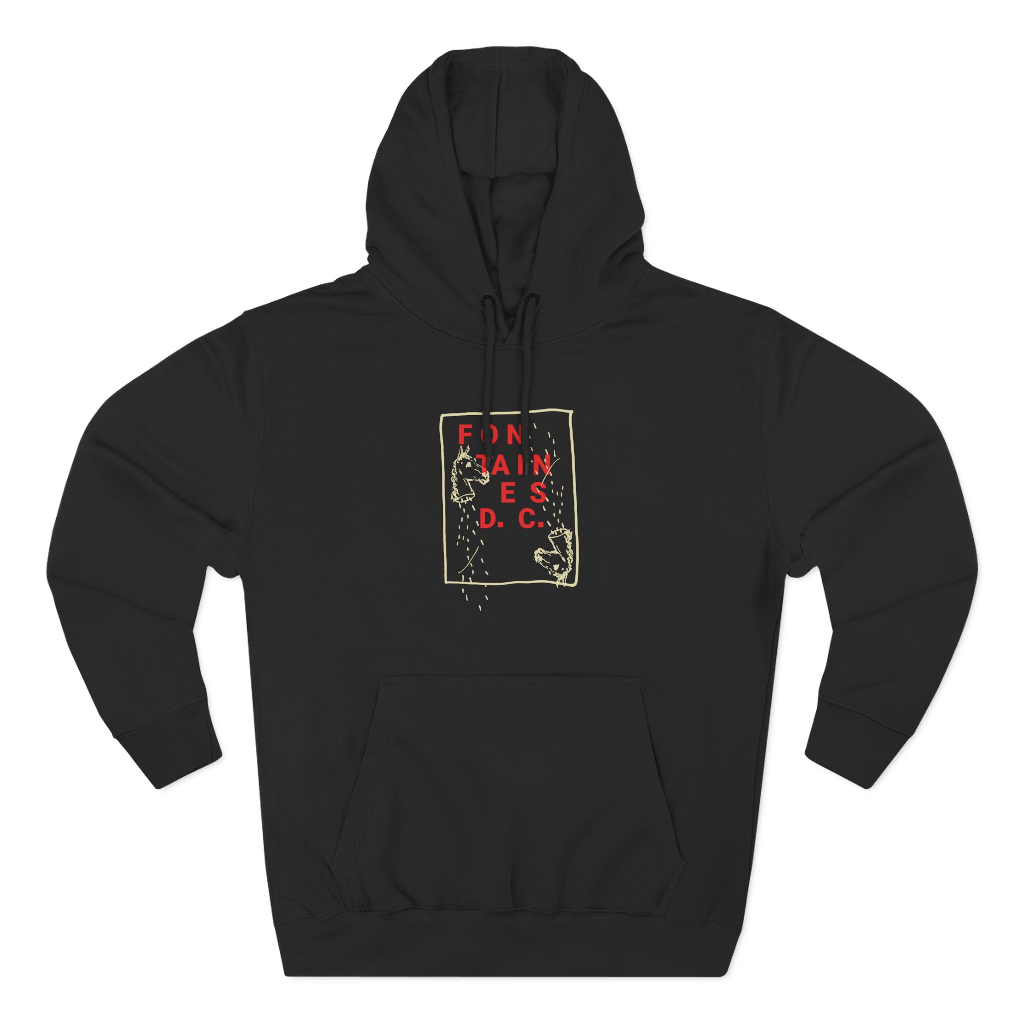 Fontaines Horse Head Three-Panel Fleece Hoodie