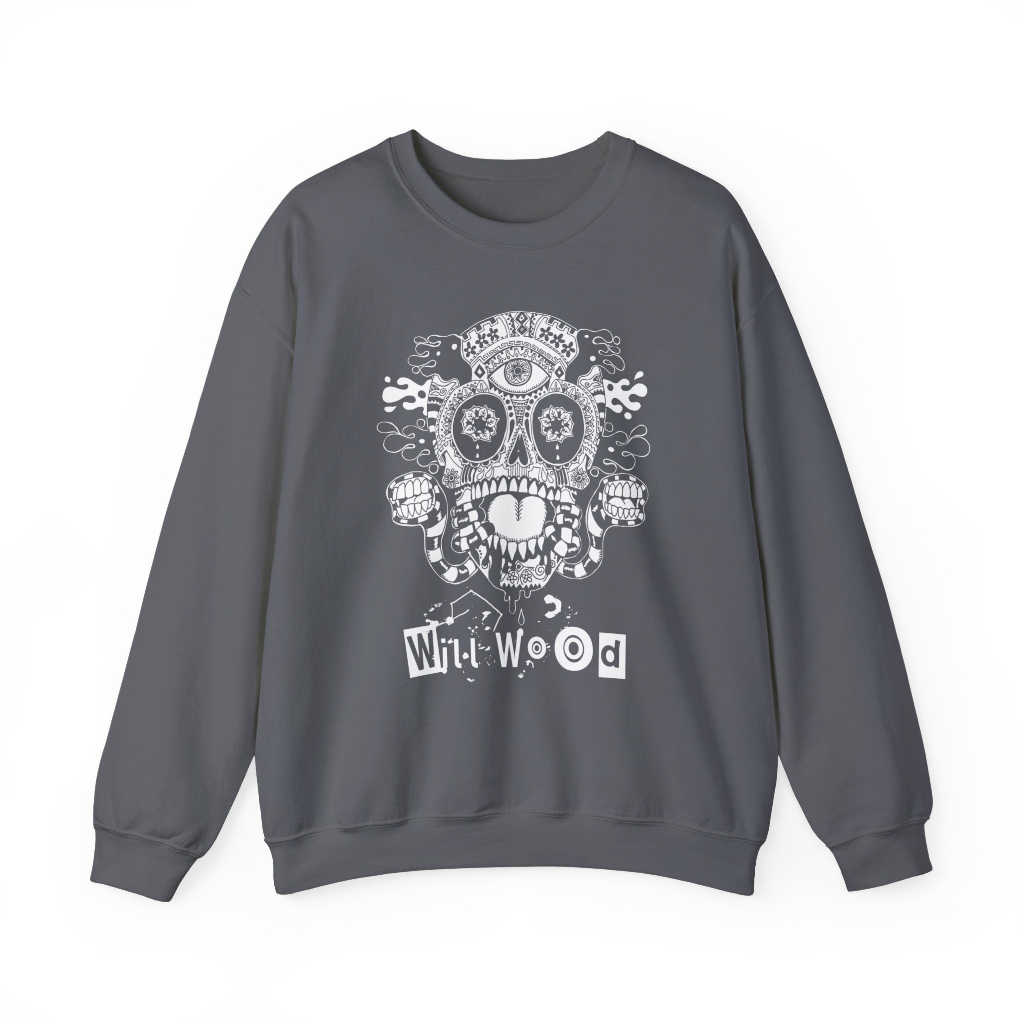 Will Wood Host Skull Unisex Heavy Blend™ Crewneck Sweatshirt - Image 13