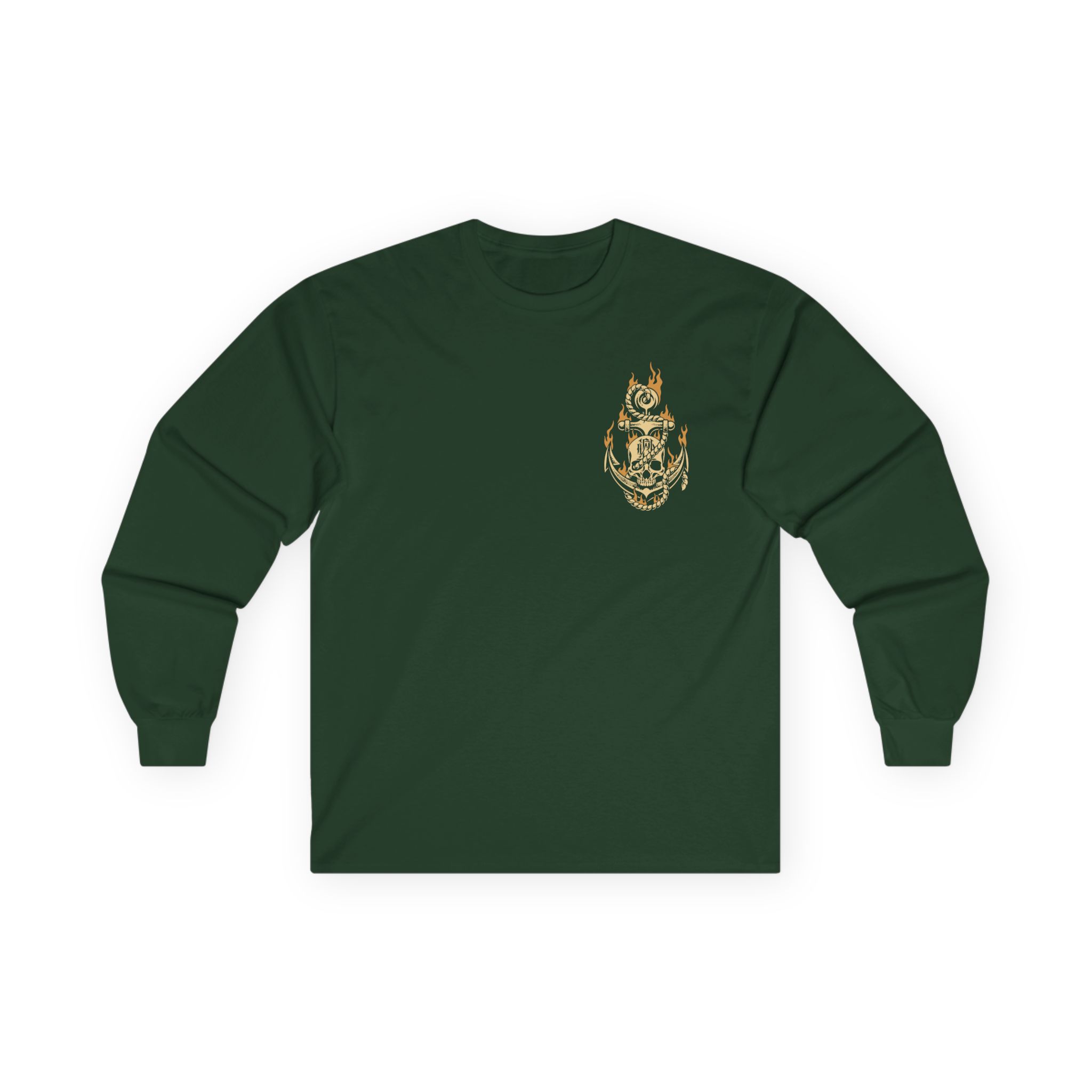 Parkway Drive Skull & Anchor Unisex Ultra Cotton Long Sleeve Tee - Image 7