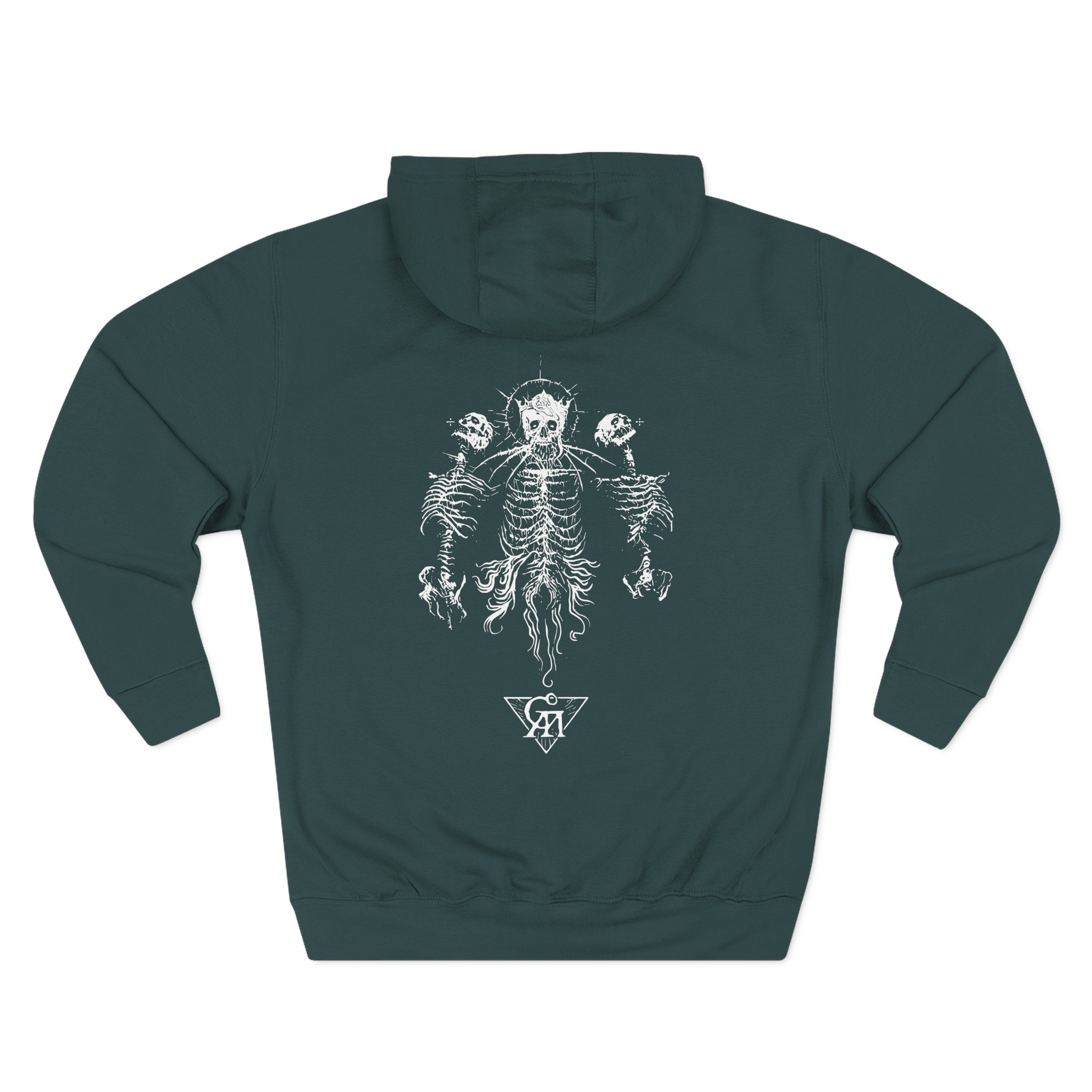 Goatwhore sigil Three-Panel Fleece Hoodie - Image 6