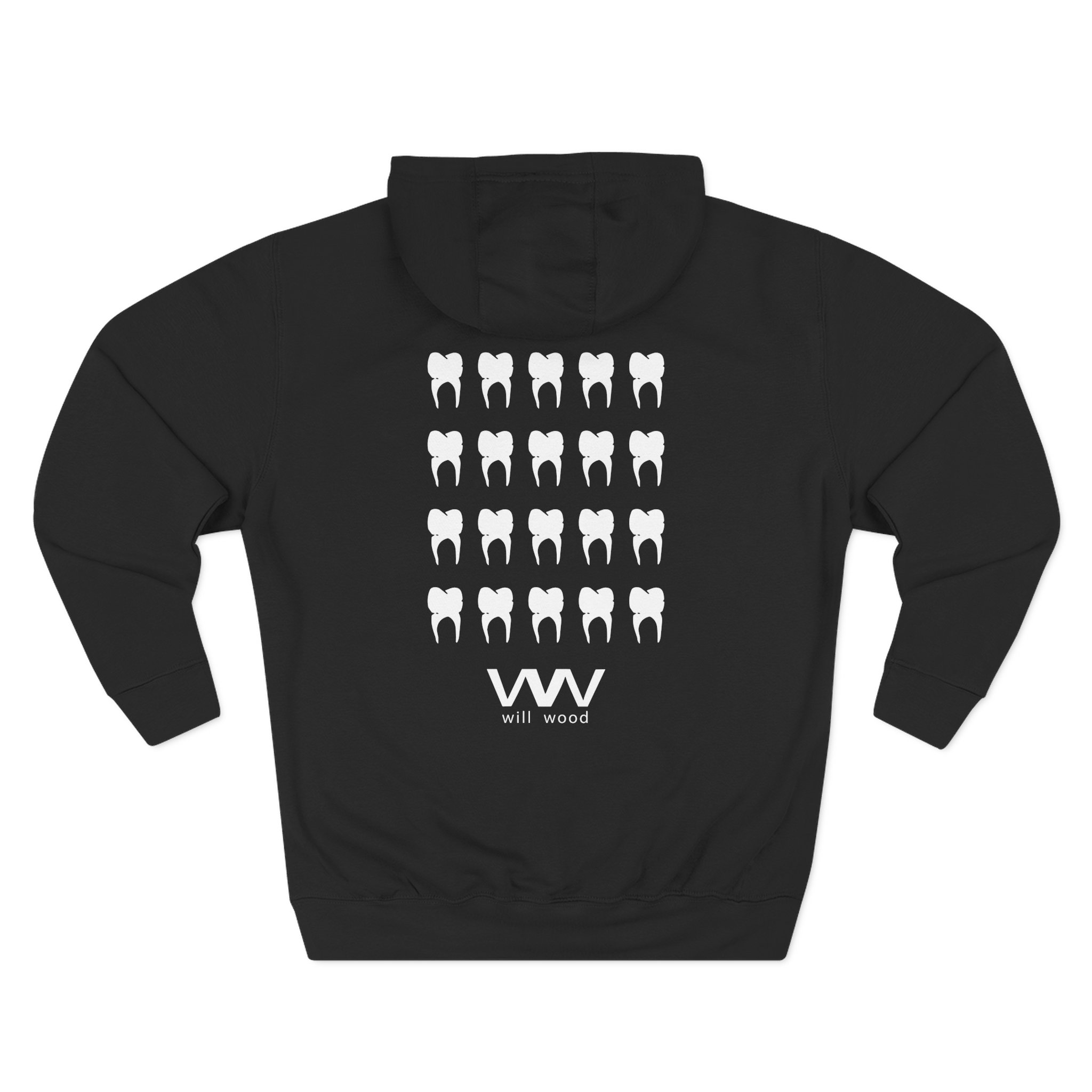 Will Wood Host Skull Three-Panel Fleece Hoodie - Image 4