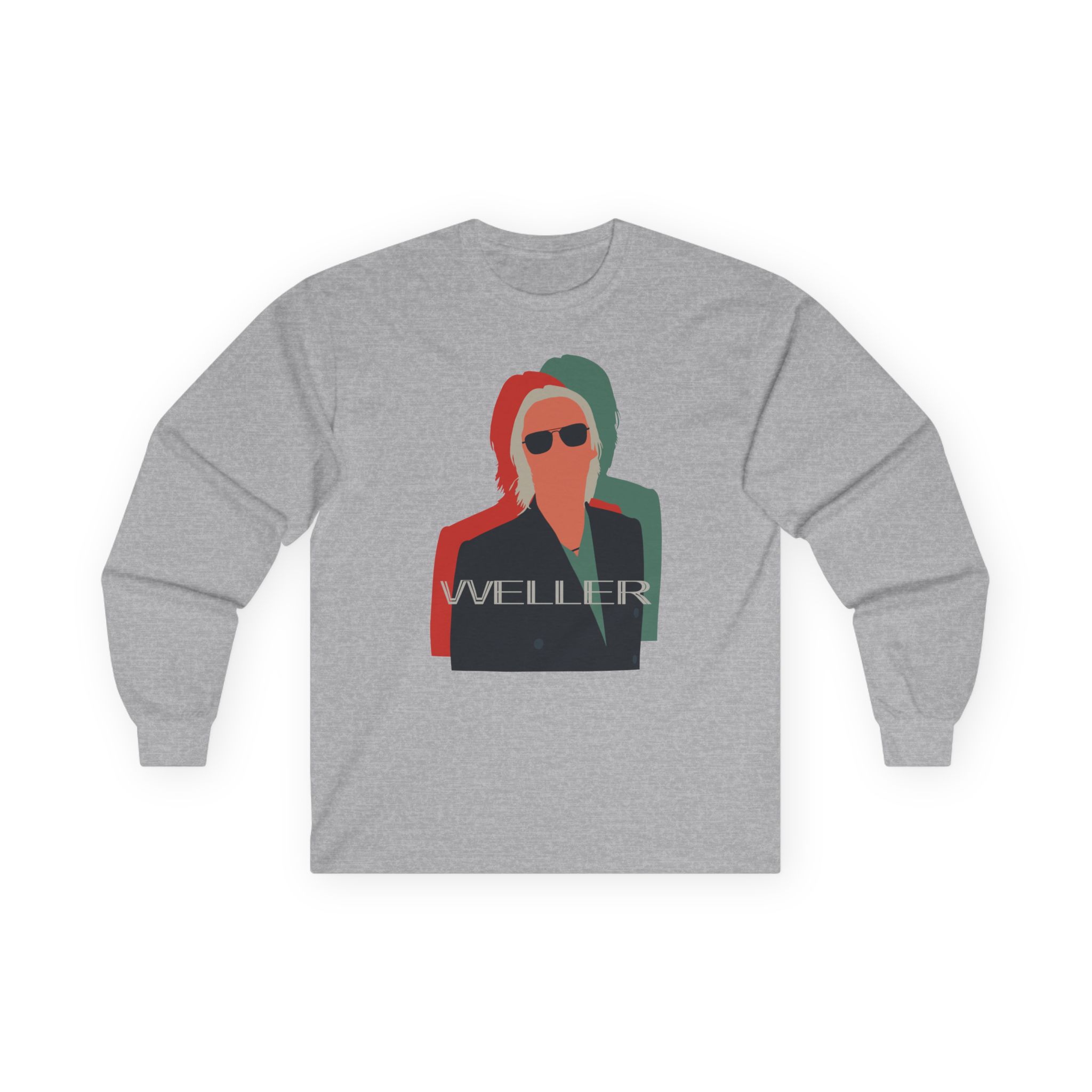 PW Illustration Offset Unisex Ultra Cotton Long Sleeve Tee - Image 5