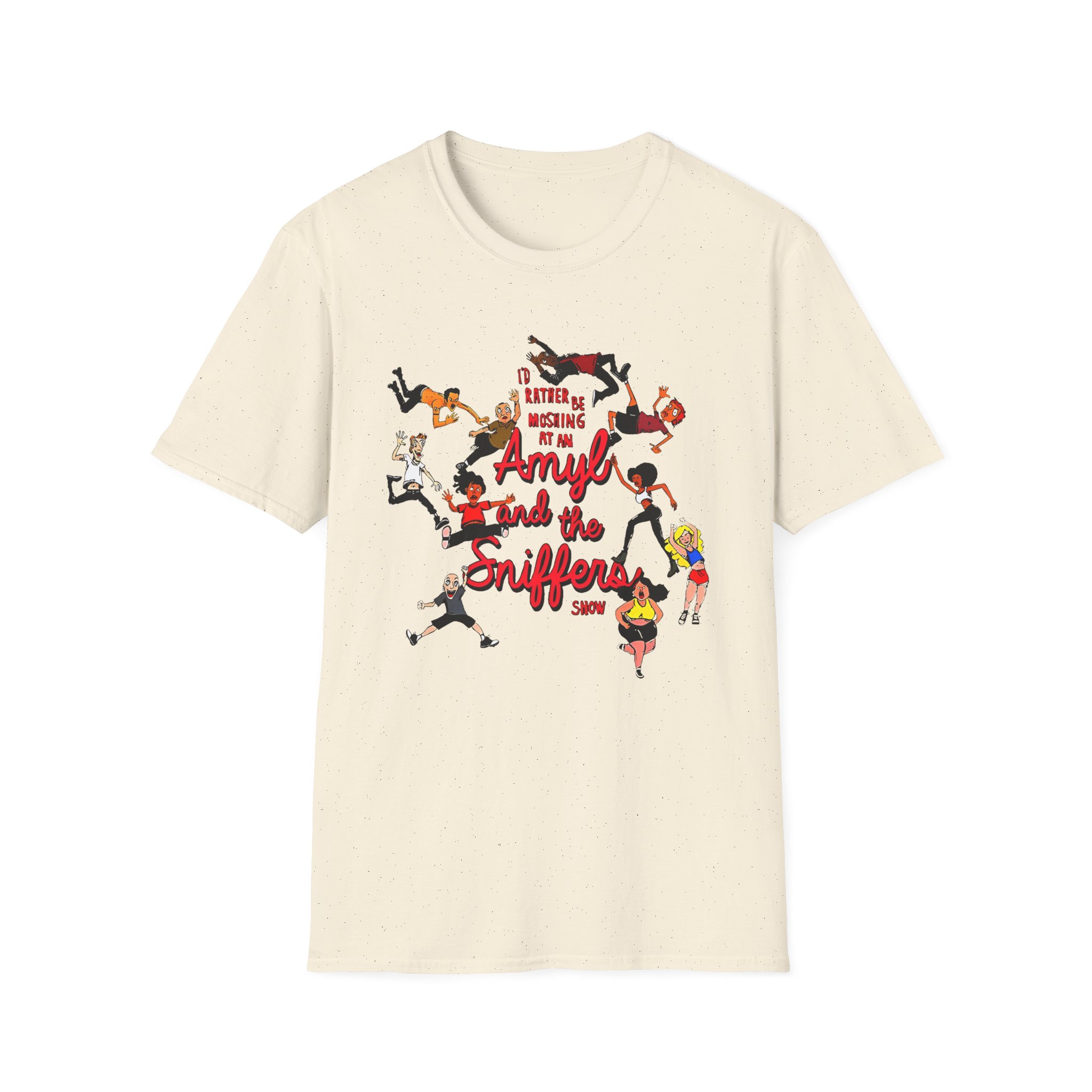 Amyl and the Sniffers Mosh Unisex Softstyle T-Shirt - Image 7