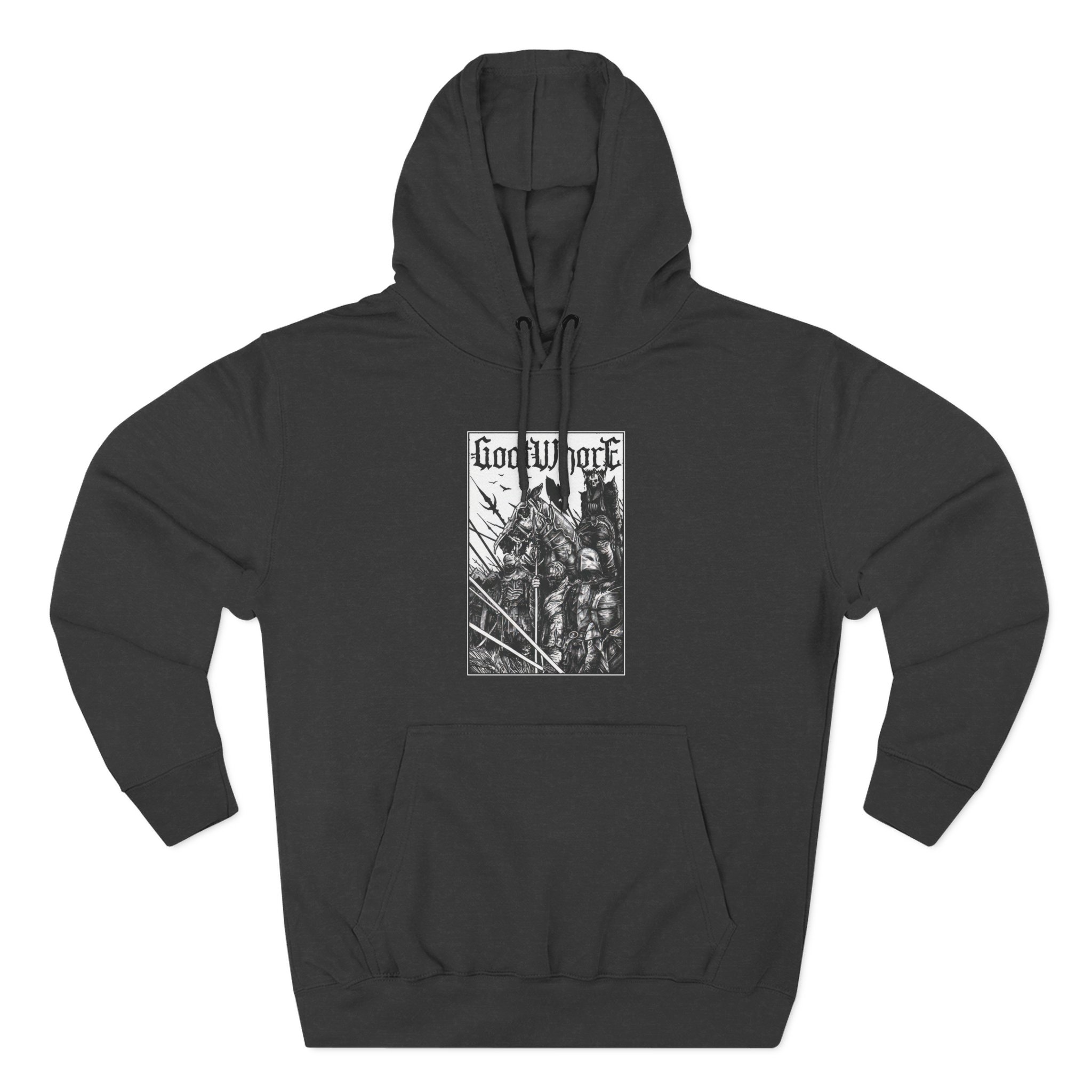 Goatwhore no Mercy Three-Panel Fleece Hoodie - Image 3