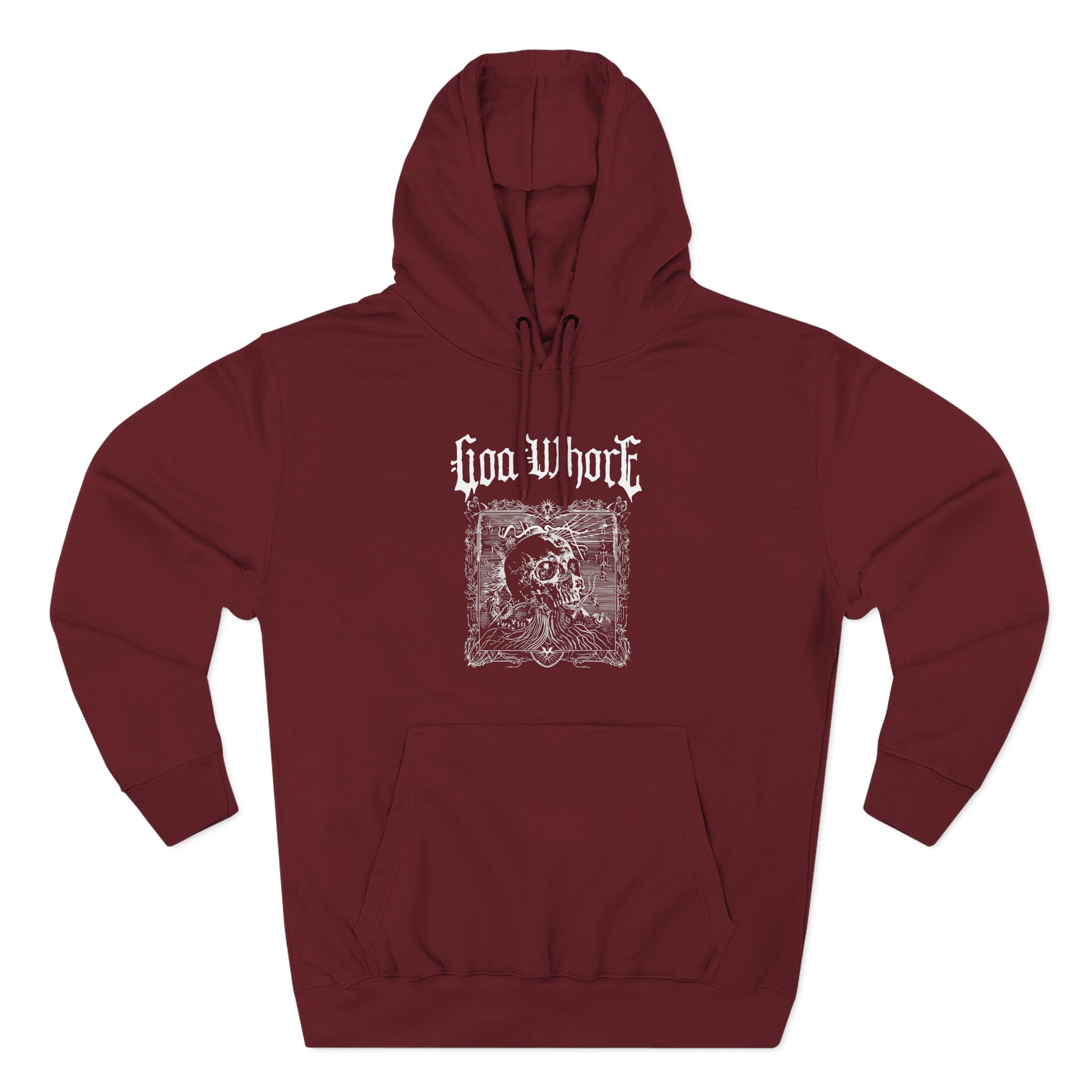 Goatwhore sigil Three-Panel Fleece Hoodie - Image 9