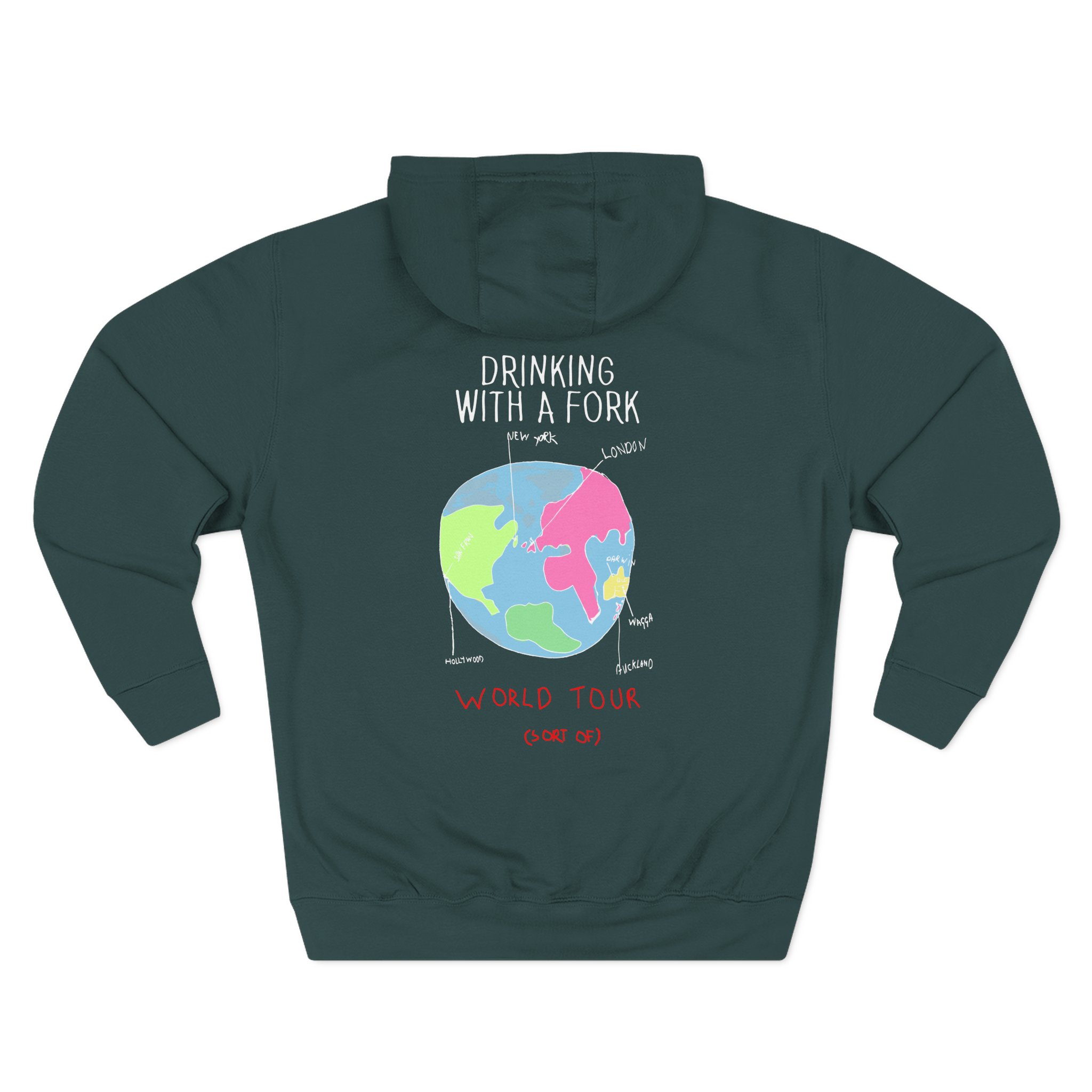Carl Barron 2018 Black Tour Three-Panel Fleece Hoodie - Image 8