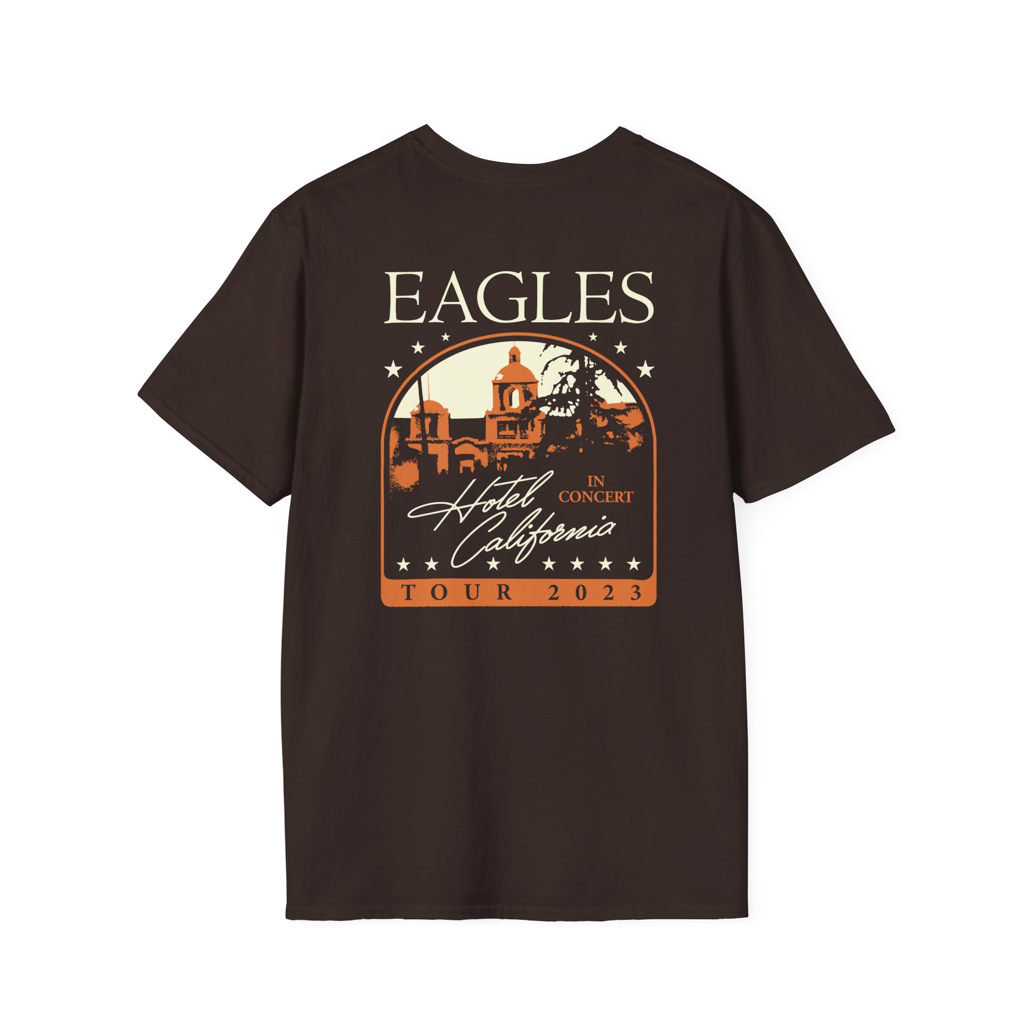 The Eagles Hotel California Unisex Softstyle T-Shirt - Image 4