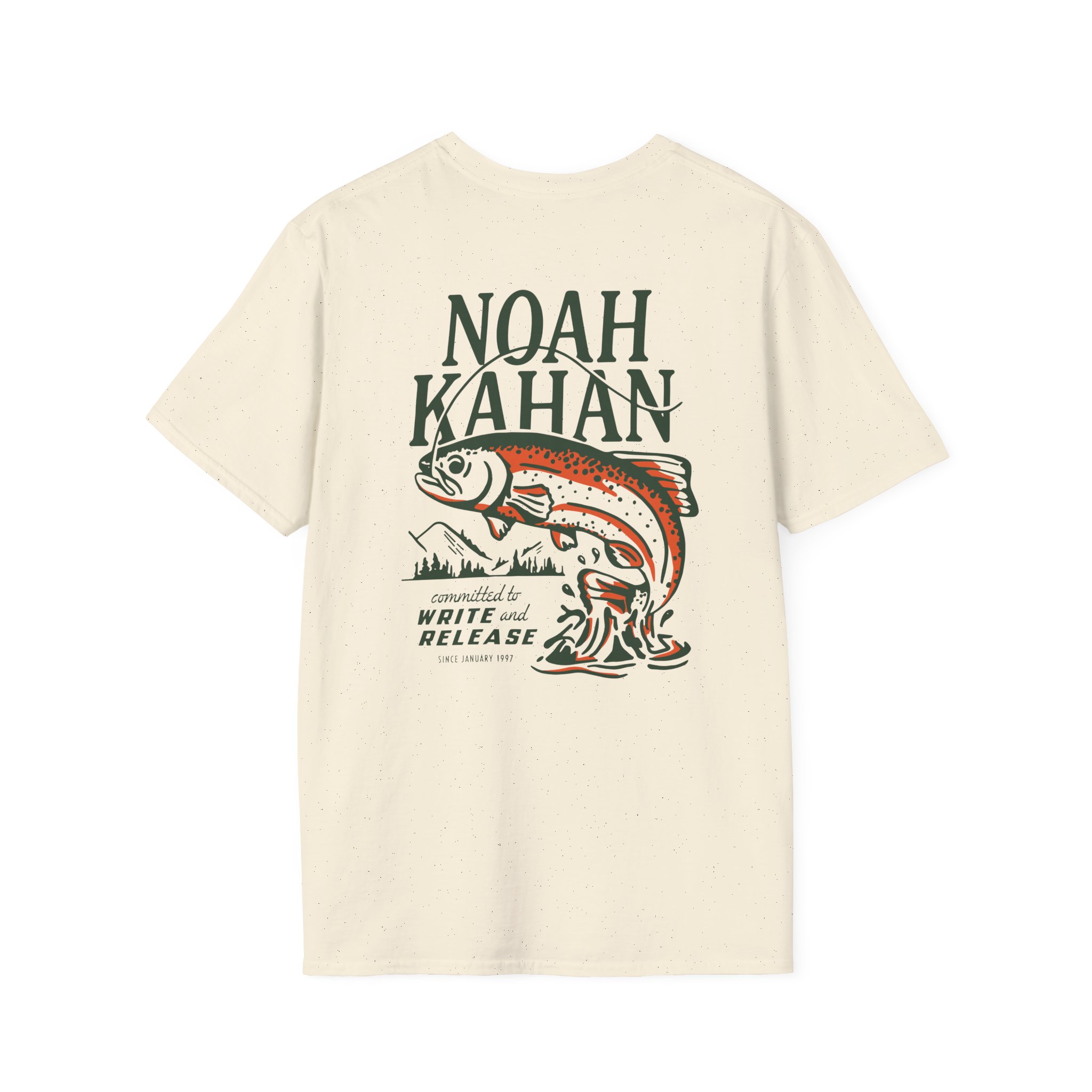 Noah Kahan Write & Release Unisex Softstyle T-Shirt - Image 2