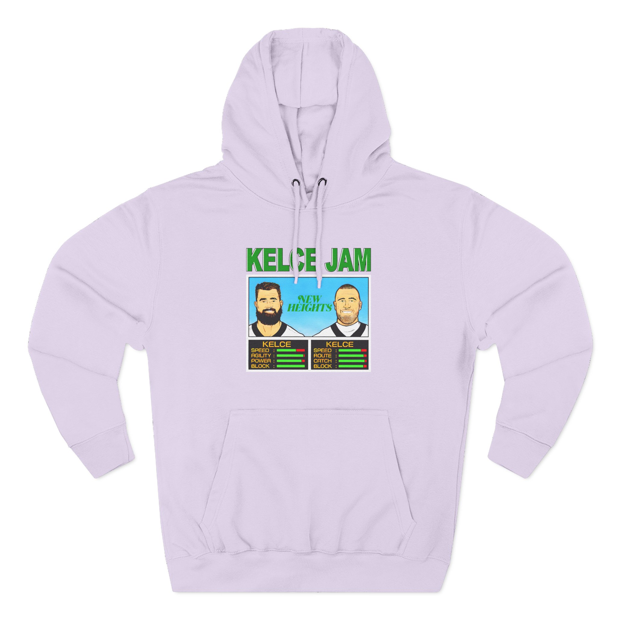 New Heights Kelce Jam Jason And Travis Three-Panel Fleece Hoodie - Image 9